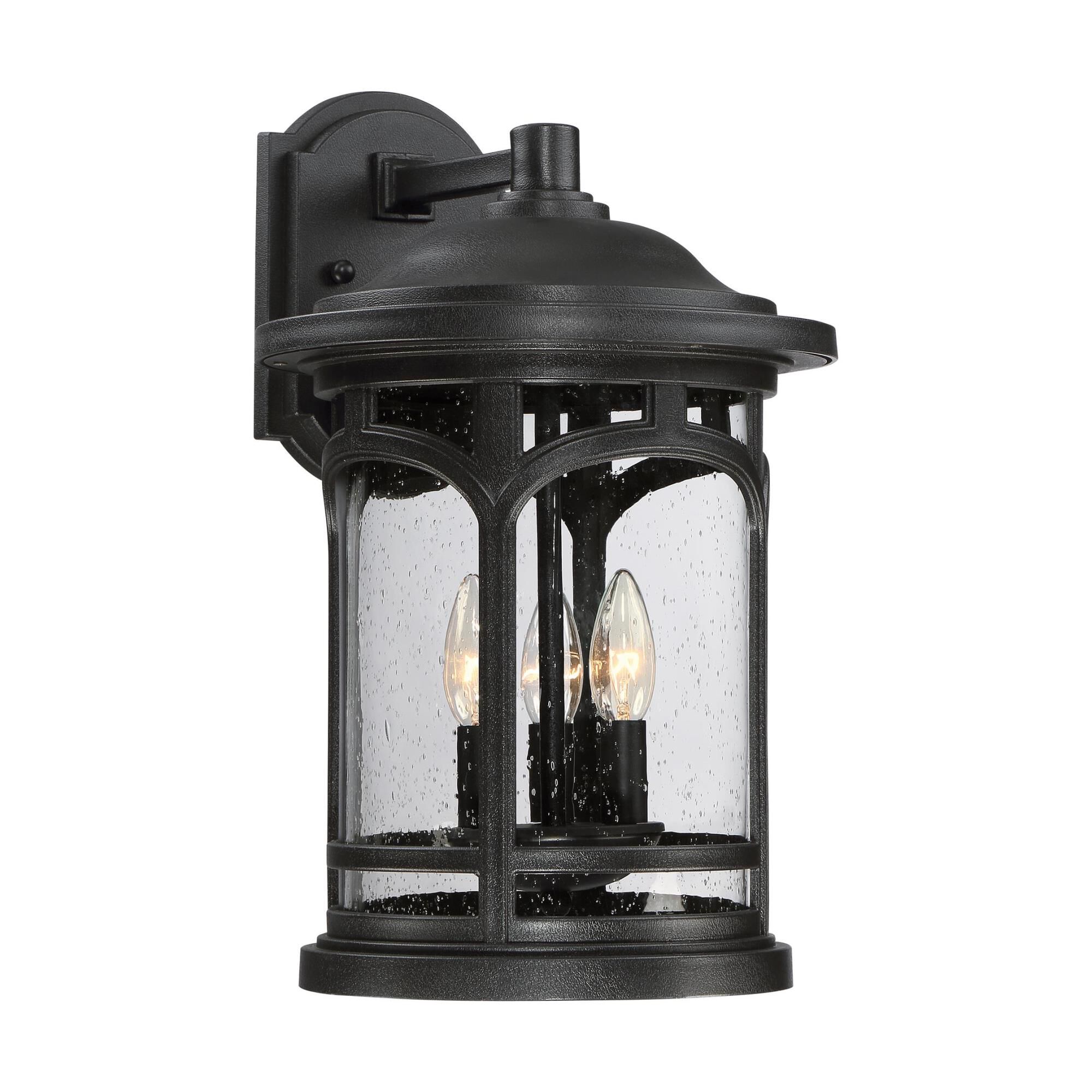 Shown in Mystic Black finish and Clear Seedy glass