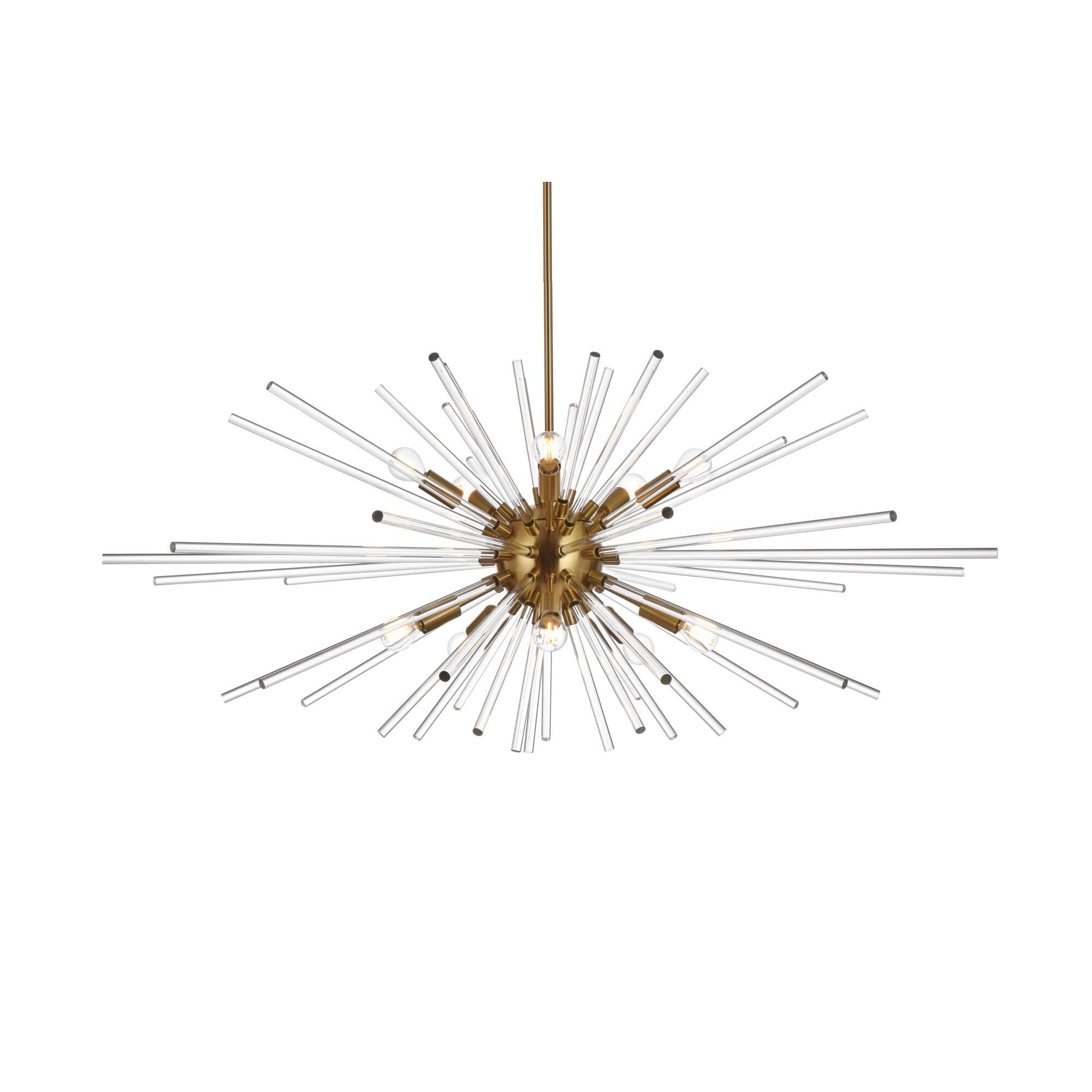 Sienna 42 Inch 10 Light Chandelier by Elegant Lighting