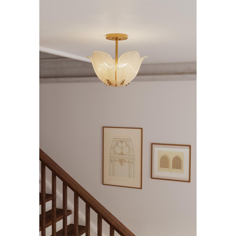Orchid 18 Inch Semi Flush Mount by Metropolitan Lighting