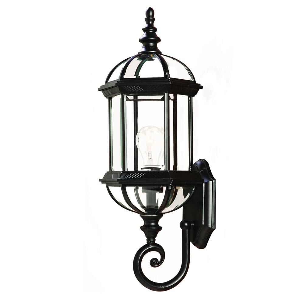 Shown in Matte Black finish and Clear glass and Clear Beveled Glass Panes shade