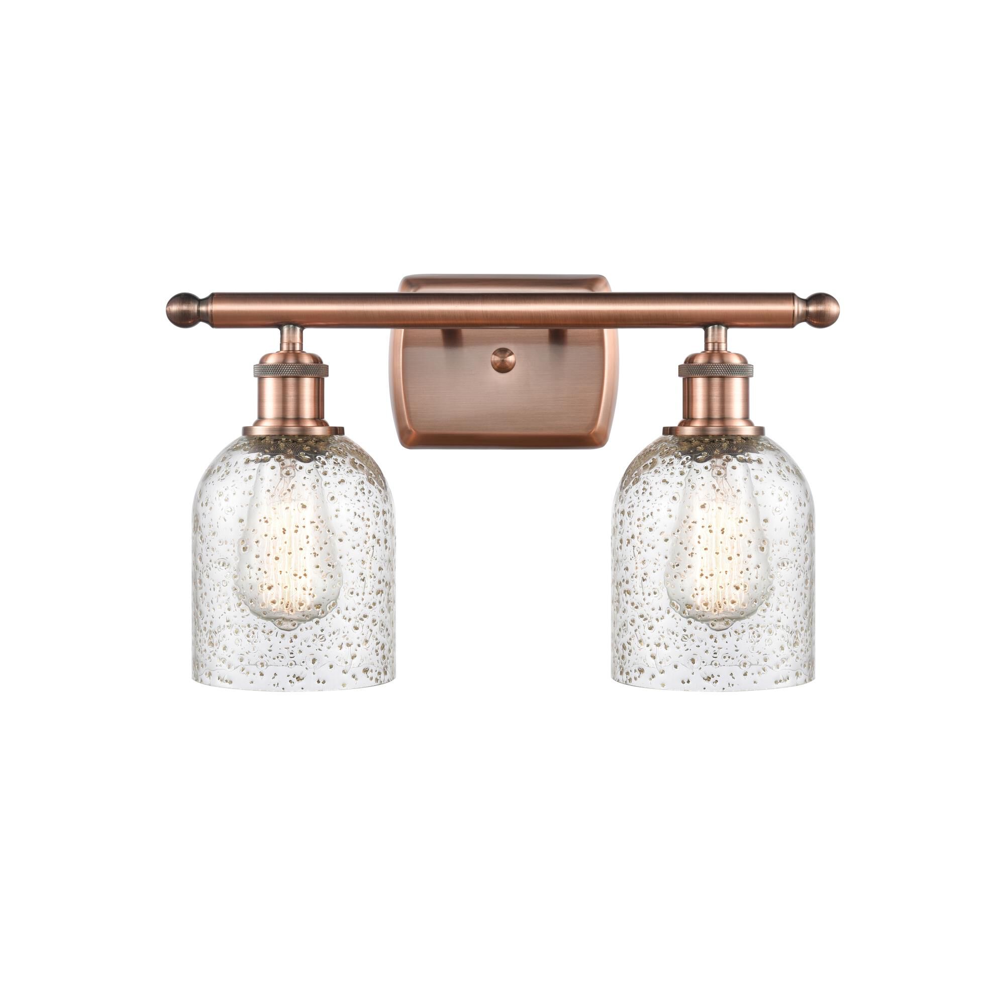 Shown in Antique Copper finish and Bell glass and Glass shade