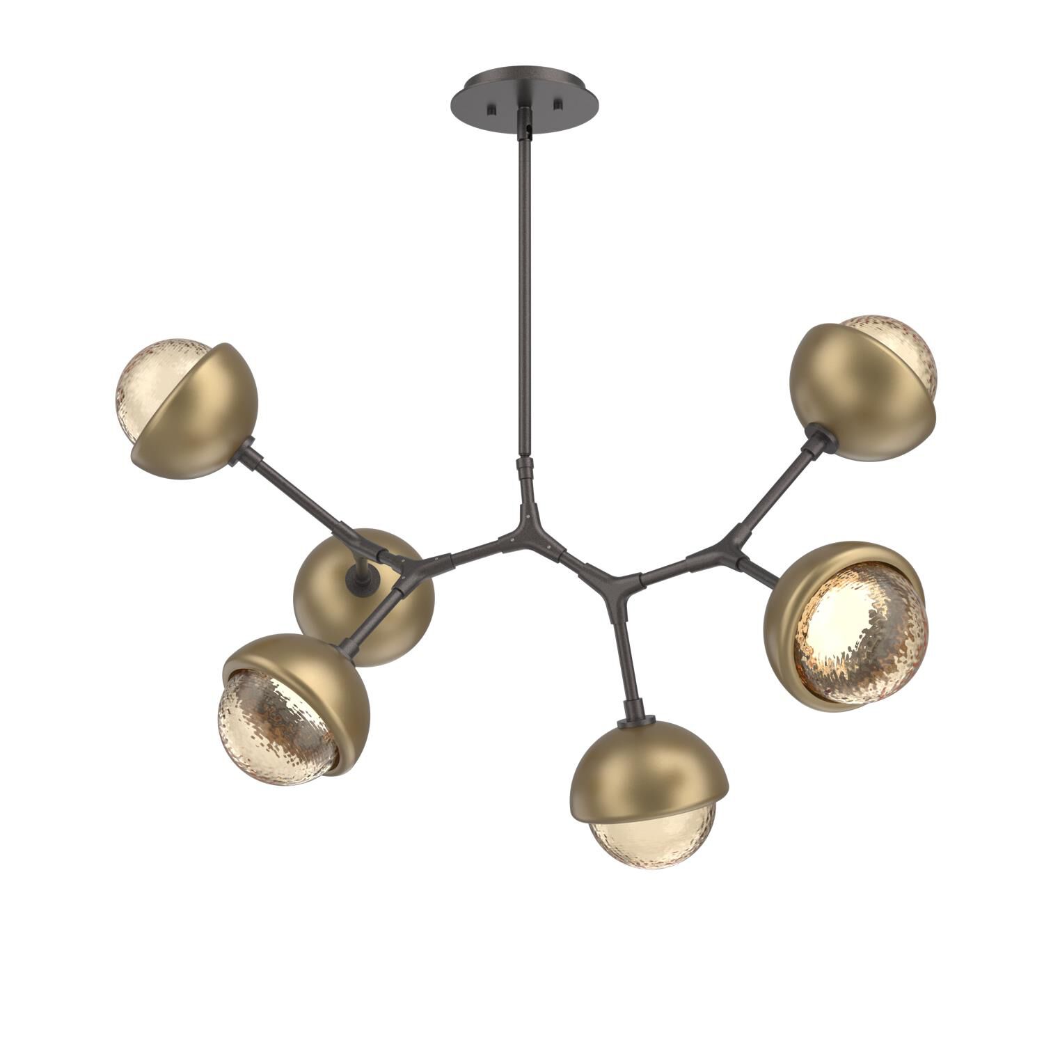 Levi Wilson Cabochon 31 Inch Linear Suspension Light by Hammerton Studio