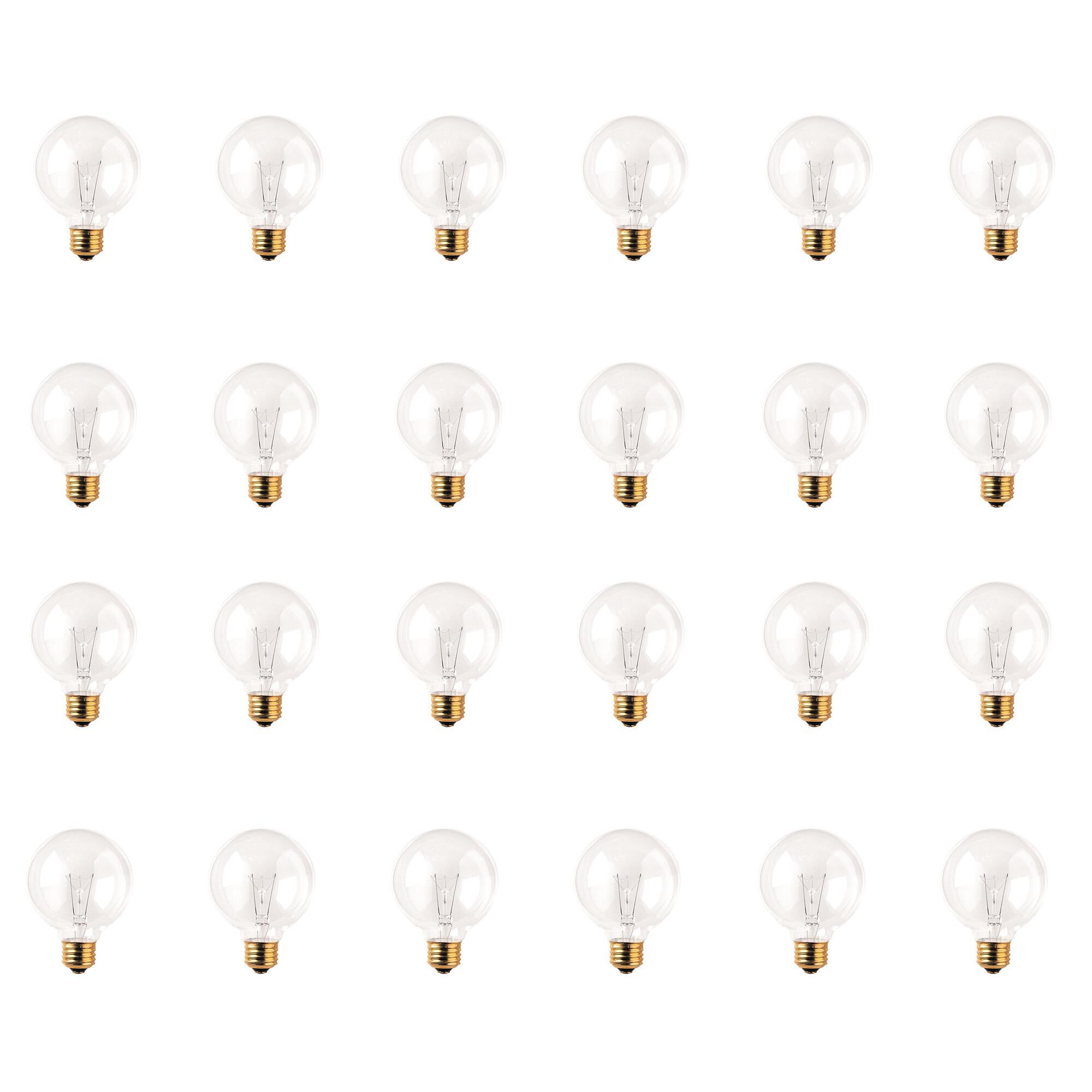 25 Watt 2700K G25 Incandescent Light Bulb,
