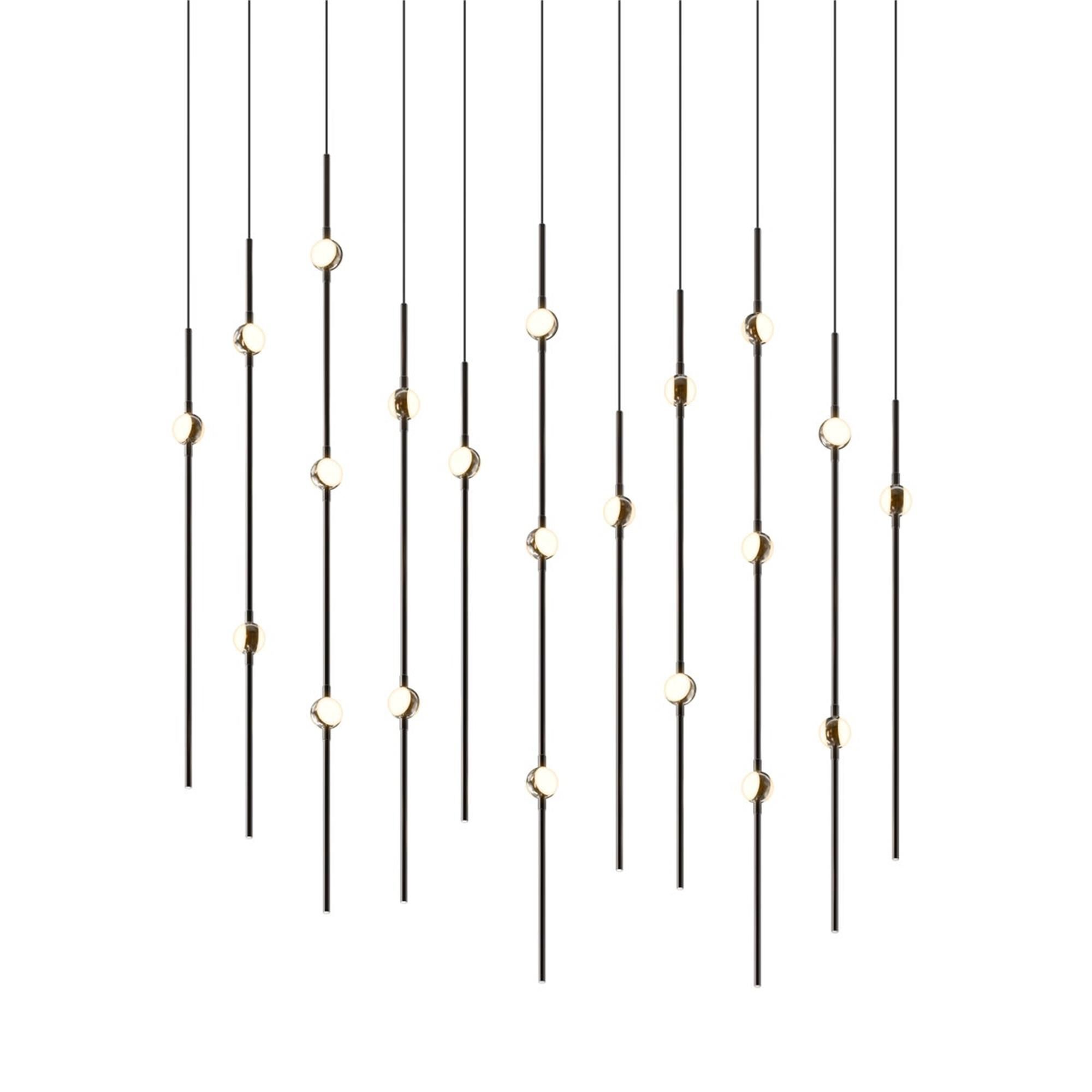 Shown in Espresso Black finish and Clear glass