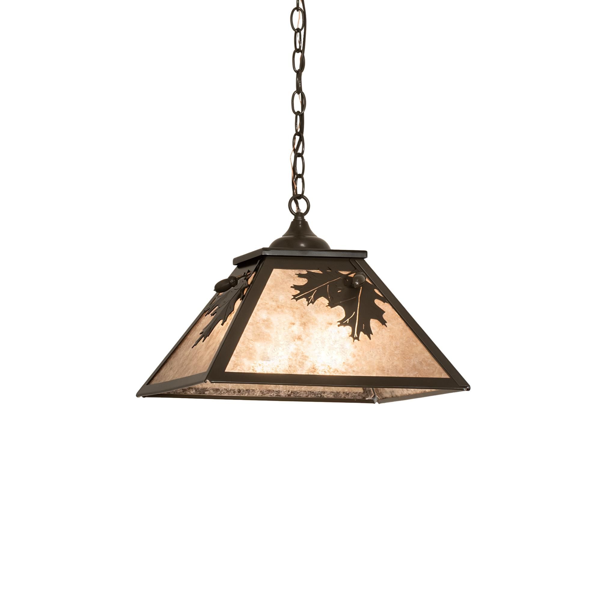 Oak Leaf and Acorn 22 Inch Large Pendant by Meyda Lighting