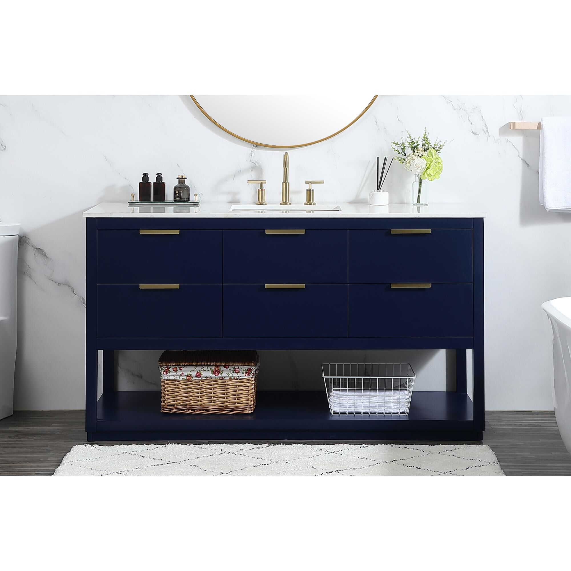 Larkin 60 Inch Bath Vanity by Elegant Decor