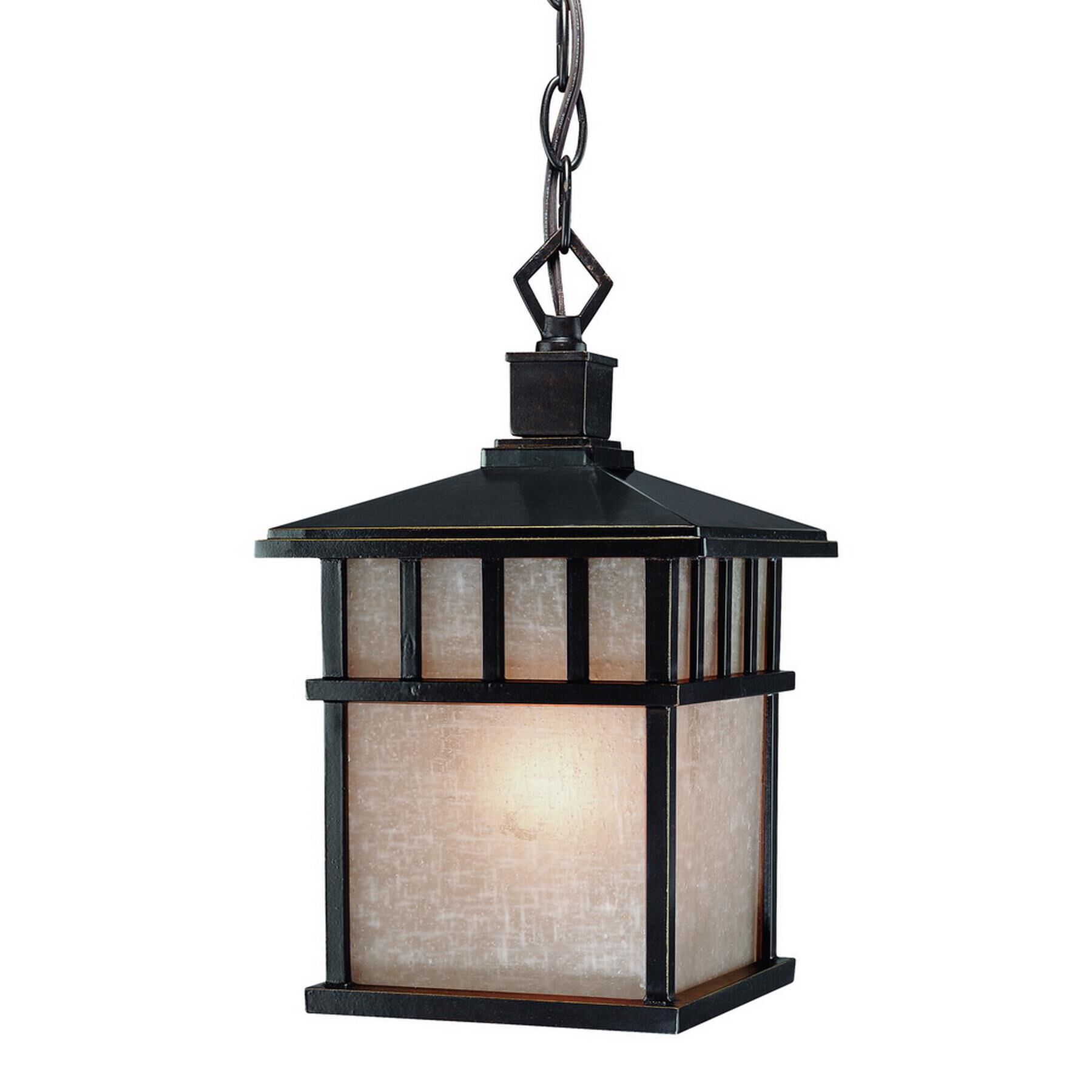 Barton 12 Inch Tall 1 Light Outdoor Hanging Lantern by Dolan Designs