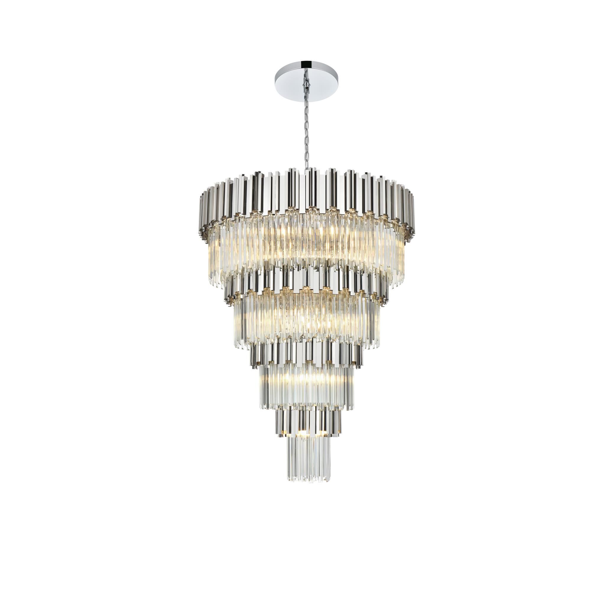 Willow 40 Inch Chandelier by Elegant Lighting