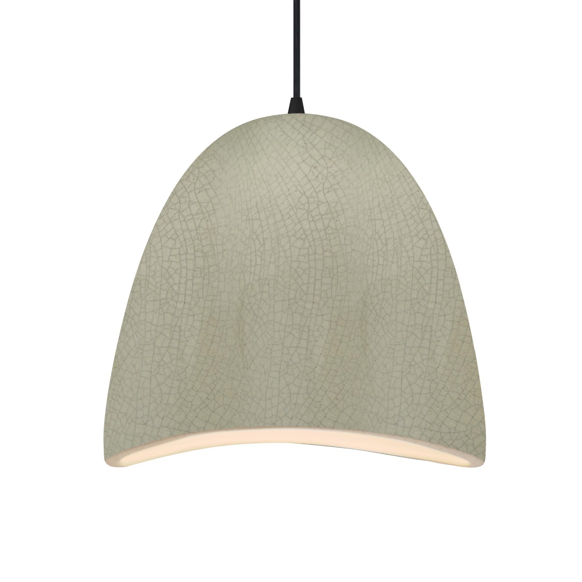 Shown in Matte Black finish and Celadon Green Crackle shade