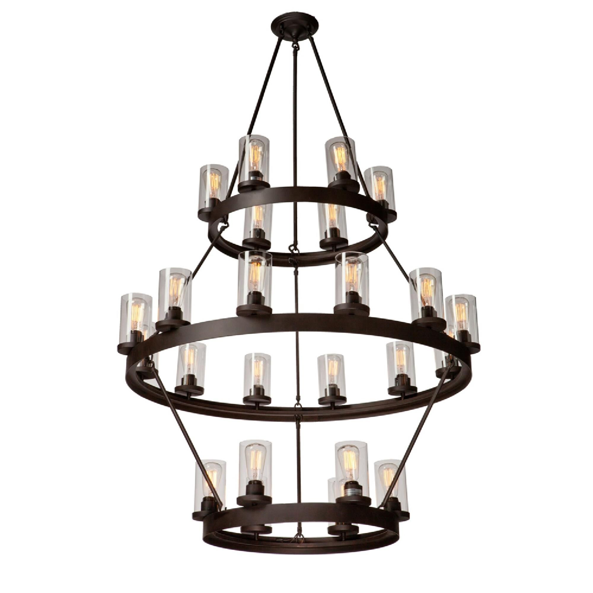Shown in Oil Rubbed Bronze finish and Clear glass