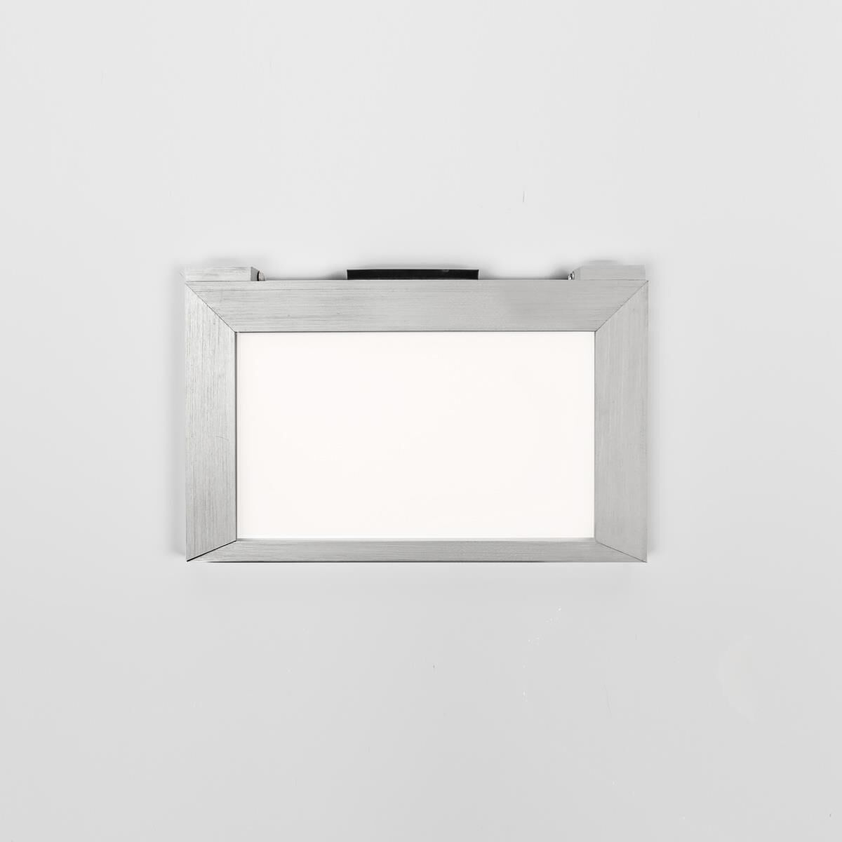 Shown in Brushed Aluminum finish and White Diffuser glass