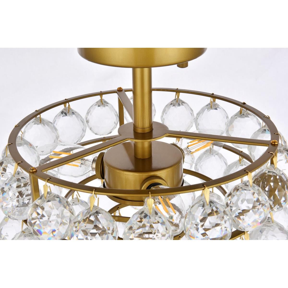 Savannah 12 Inch 3 Light Semi Flush Mount Capitol Lighting
