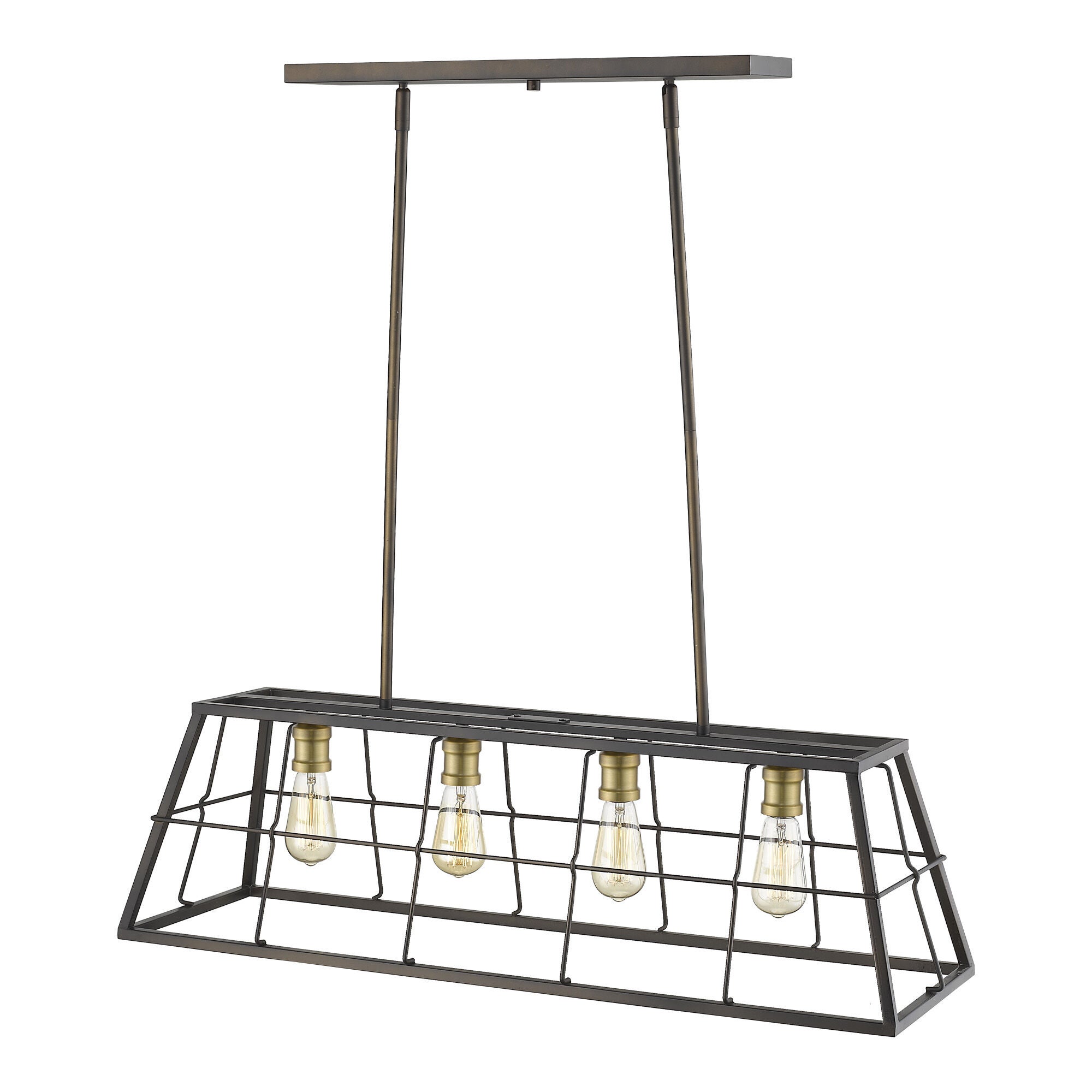 Shown in Oil-Rubbed Bronze finish and -- glass and -- shade