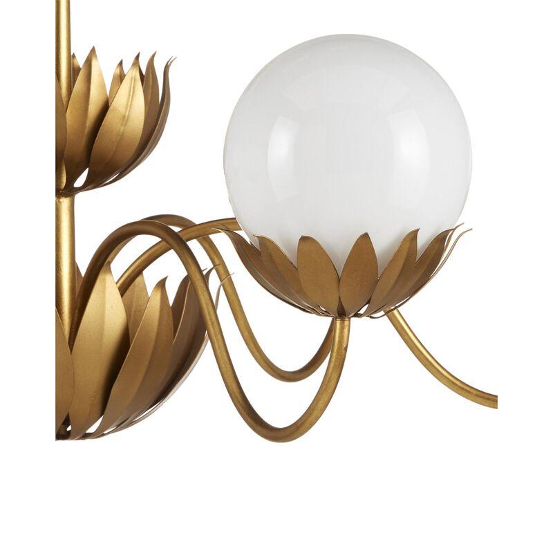 Mirasole 37 Inch 6 Light Chandelier by Currey and Company