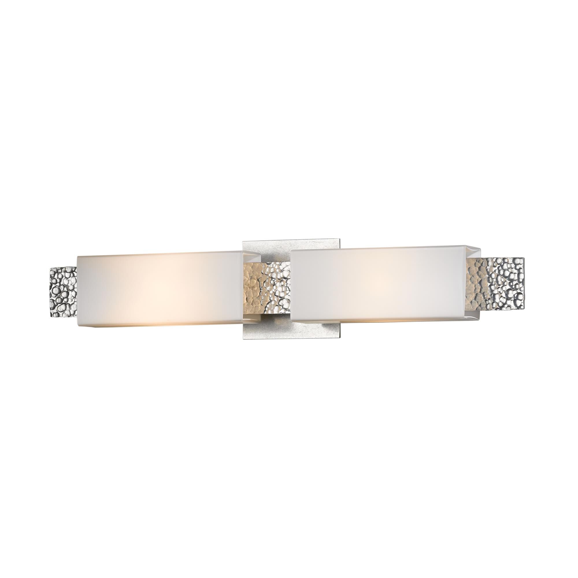 Shown in Vintage Platinum finish and Opal  glass