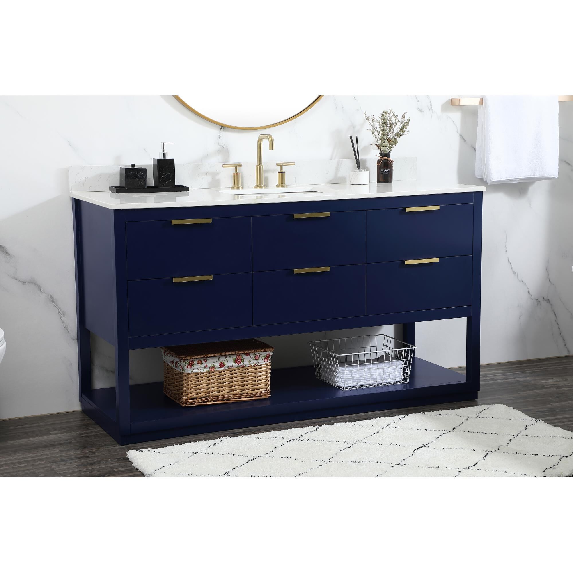 Larkin 60 Inch Bath Vanity by Elegant Decor