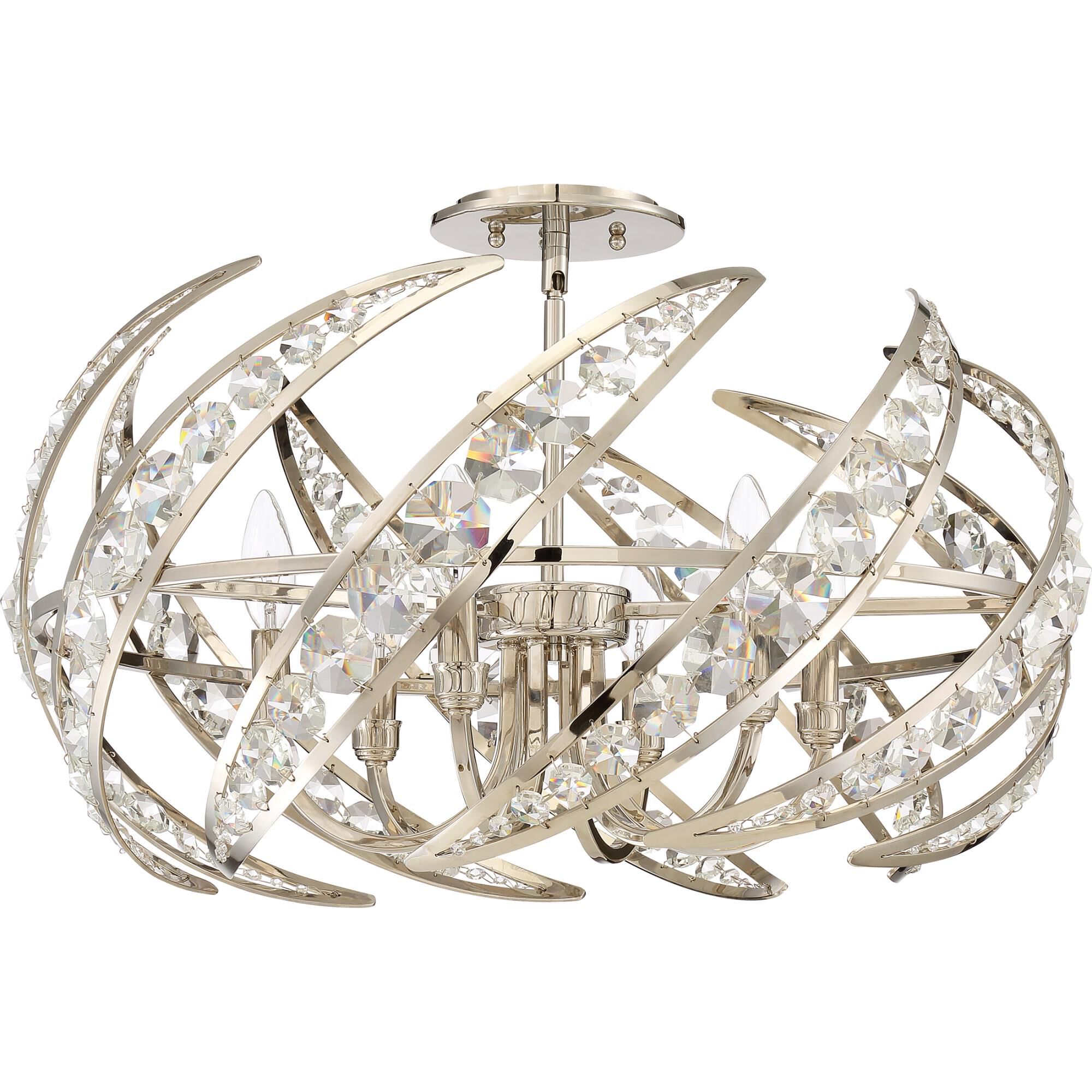 Crescent 24 Inch 6 Light Chandelier by Quoizel