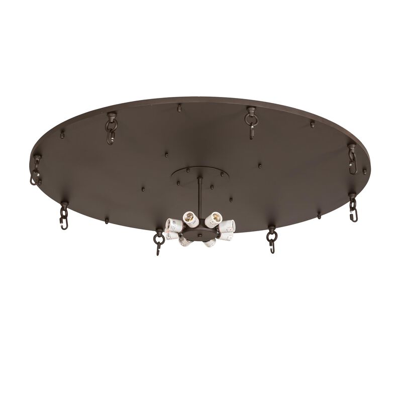 Fleur-De-Lis 40 Inch 8 Light Flush Mount by Meyda Lighting