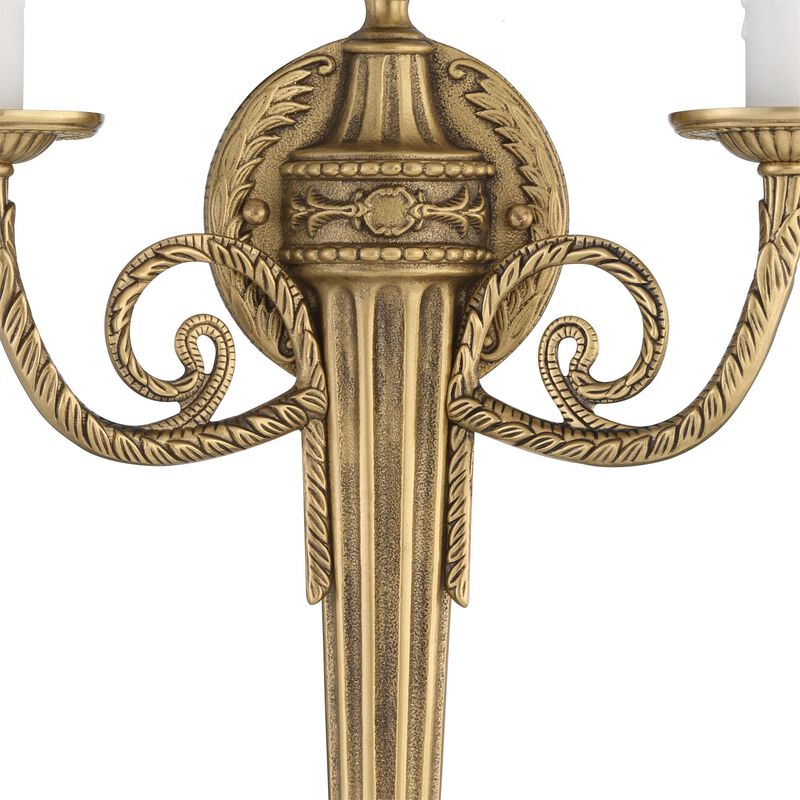 Cast Brass Mount 20 Inch 2 Light Wall Sconce by Crystorama