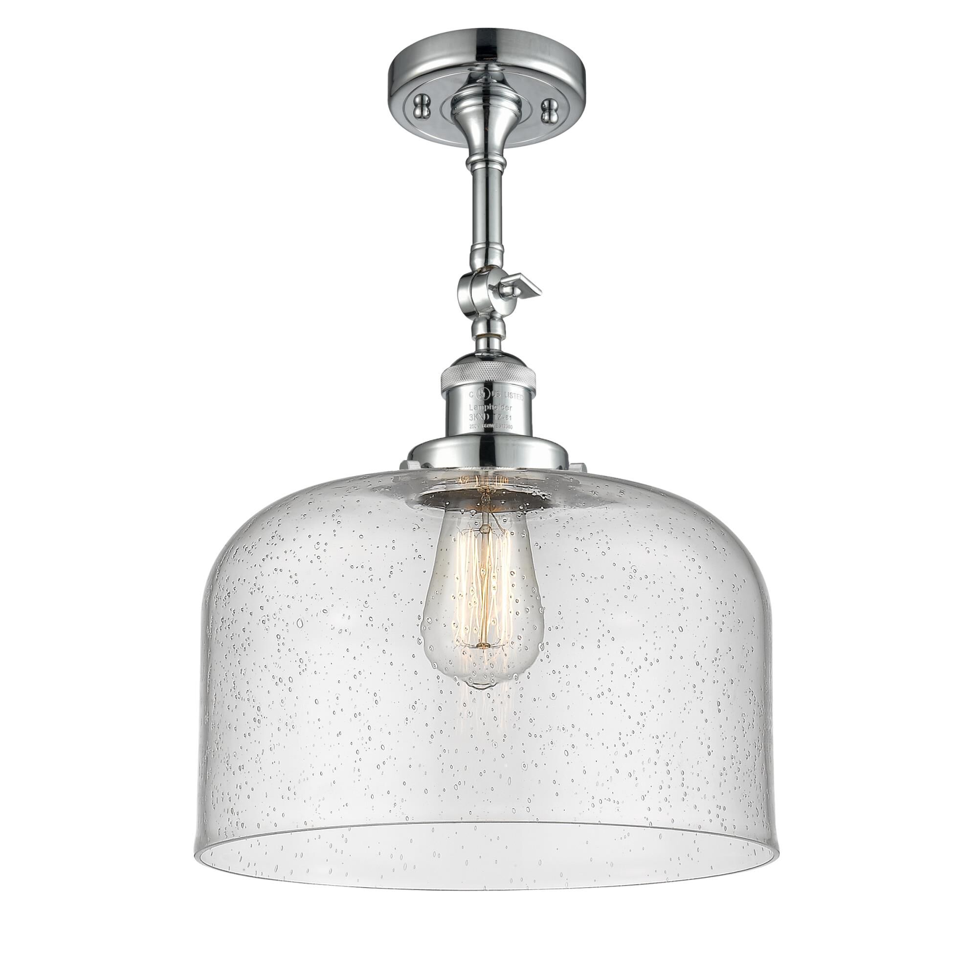 Bruno Marashlian Bell 12 Inch 1 Light Semi Flush Mount,