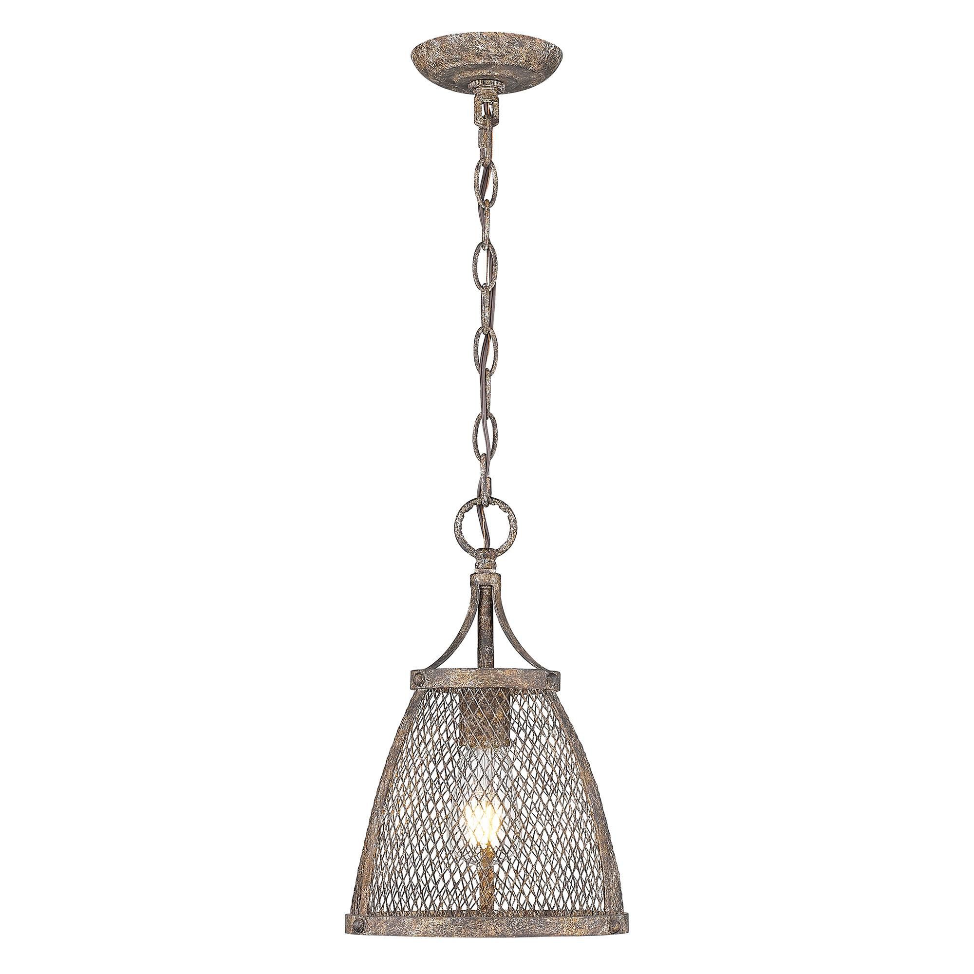 Calgary 9 Inch Mini Pendant by Golden Lighting