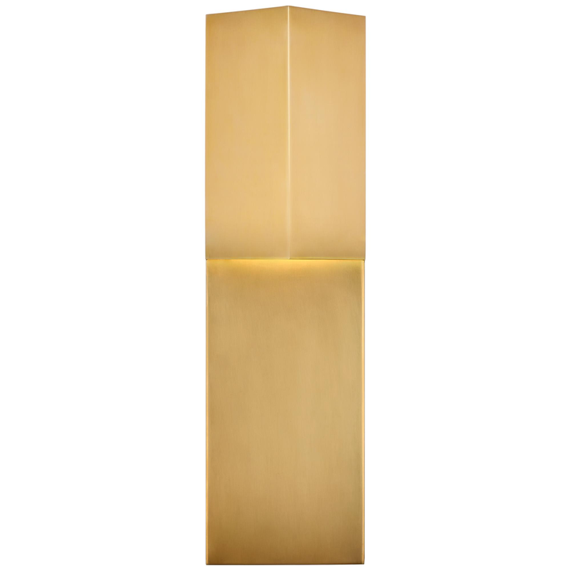 Visual Comfort Signature Collection Kelly Wearstler Rega 18 Inch Tall LED Outdoor Wall Light