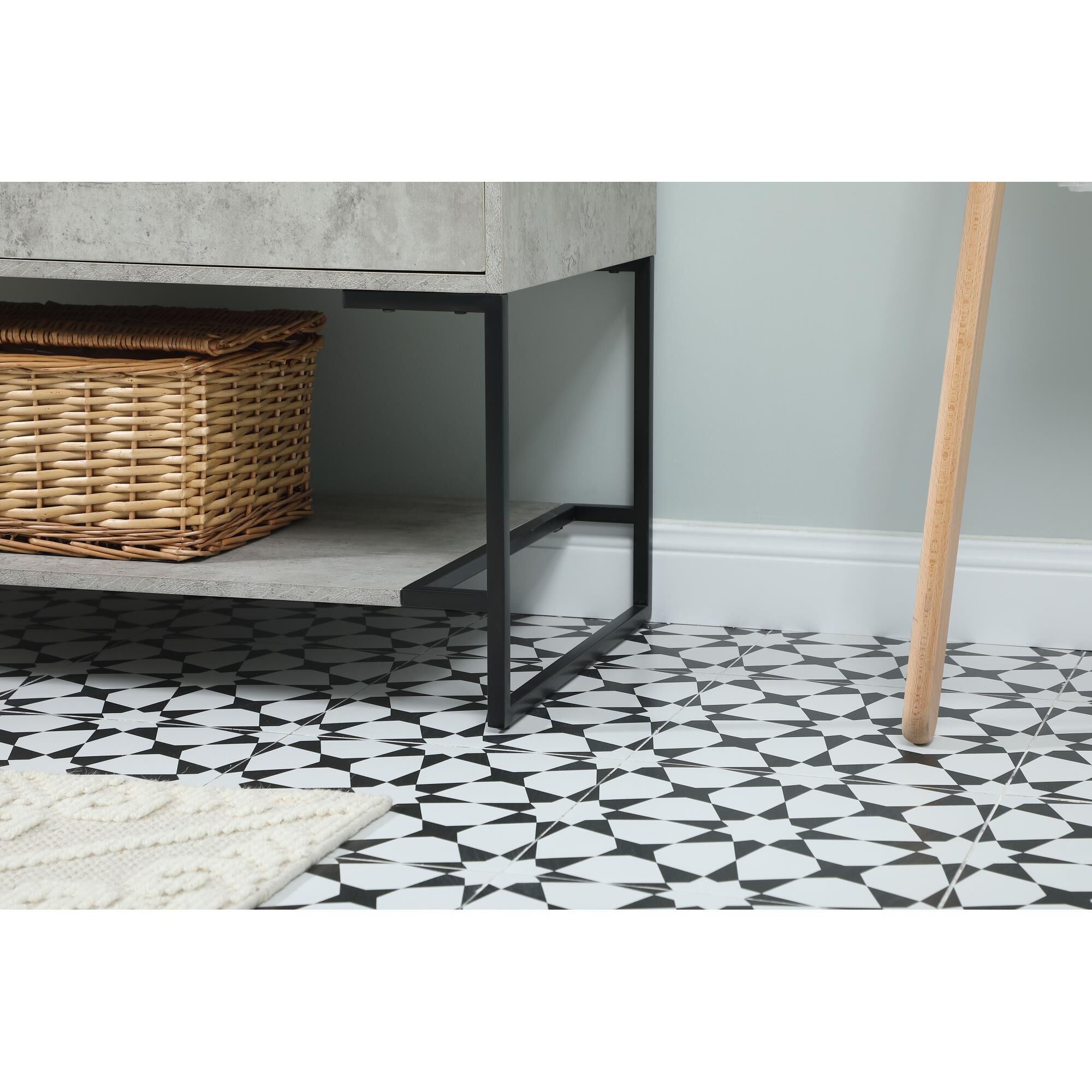 Shown in Concrete Grey finish