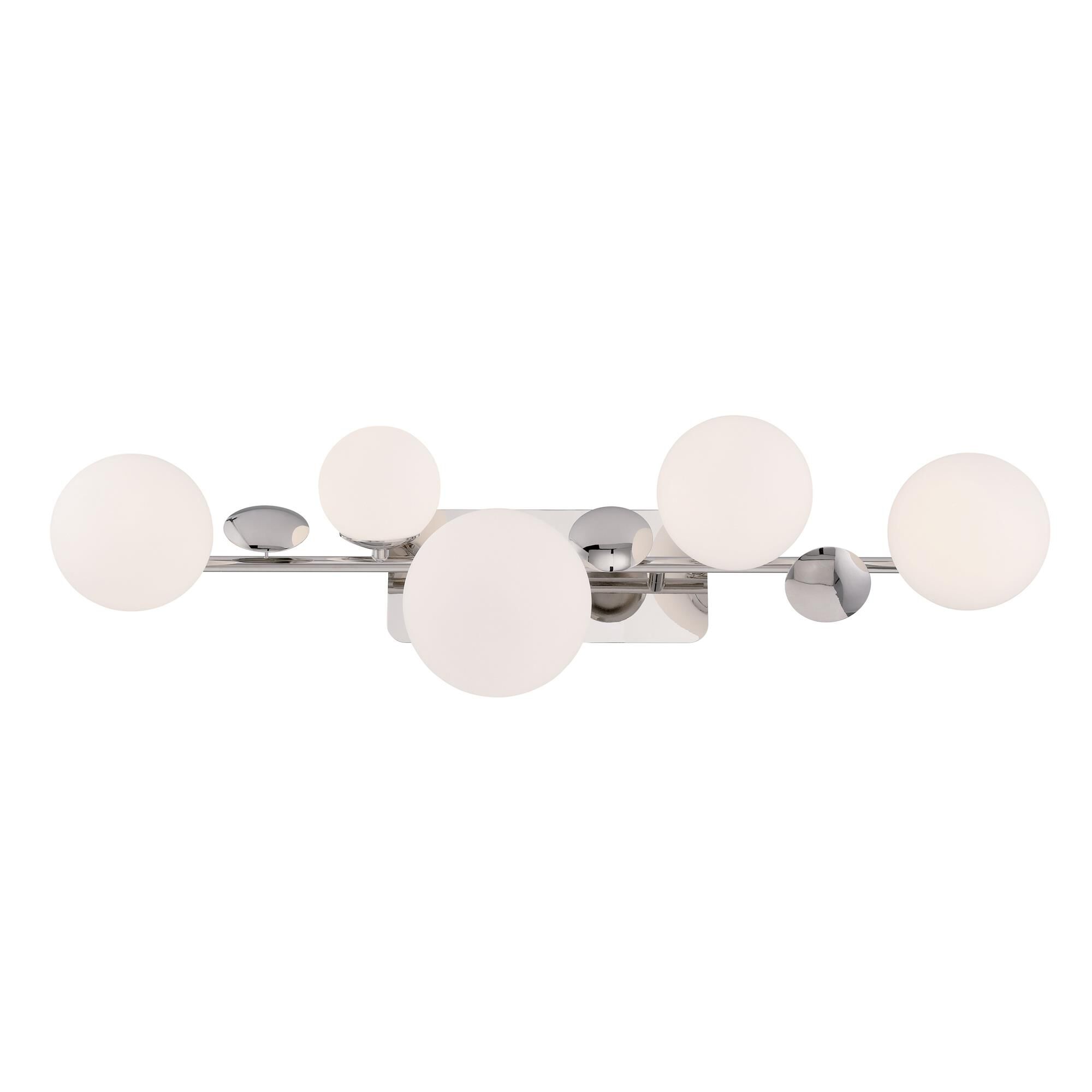 Shown in Nickel finish and Opal glass