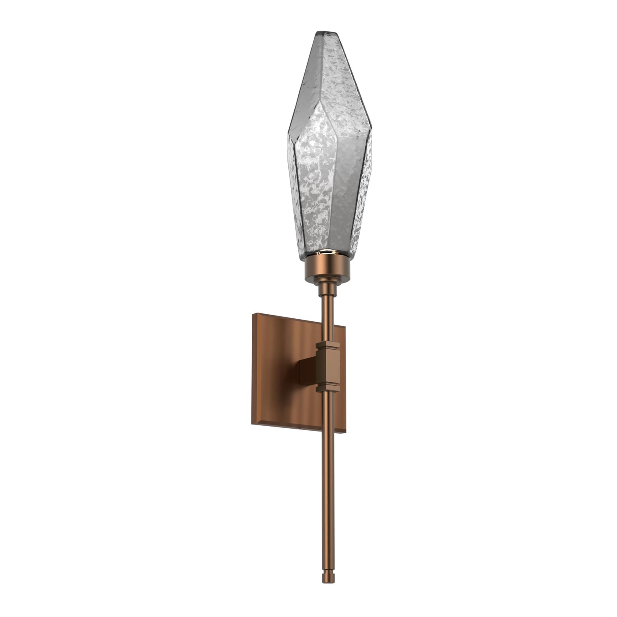 Shown in Burnished Brass finish and Chilled Smoke glass