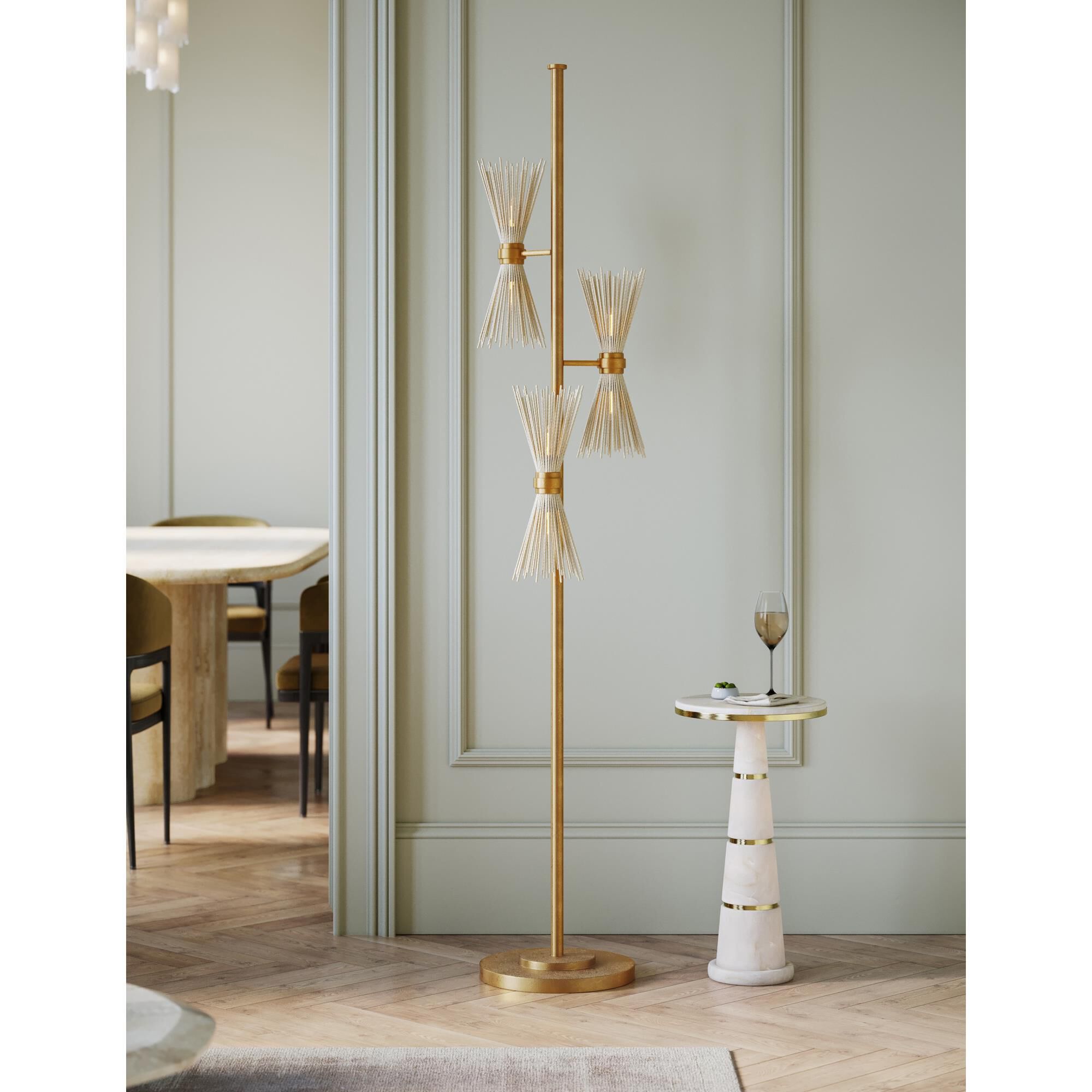Novatude 71 Inch Floor Lamp by Currey and Company