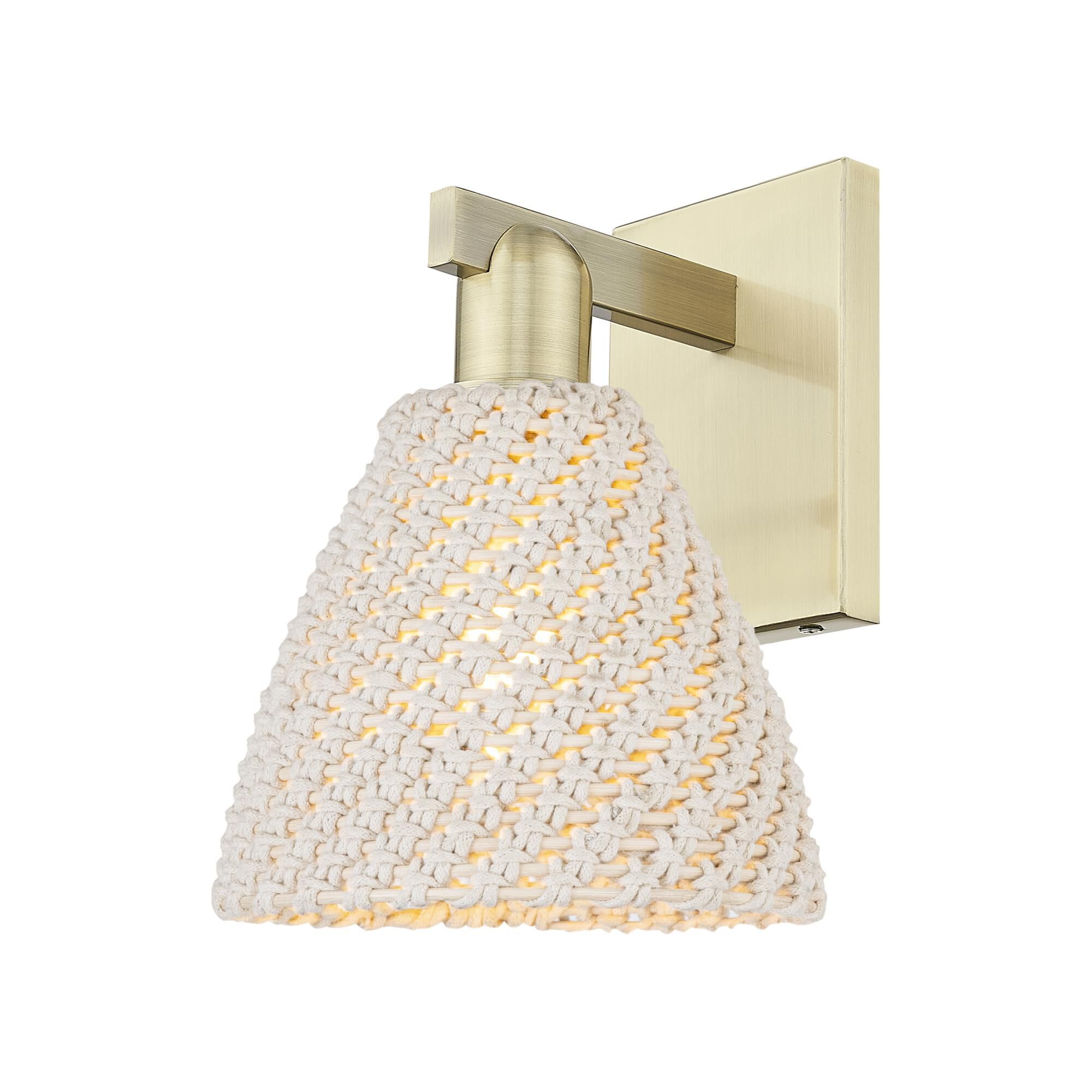 Bruno Marashlian Natural Ballston Dome 11 Inch Wall Sconce by Innovations Lighting