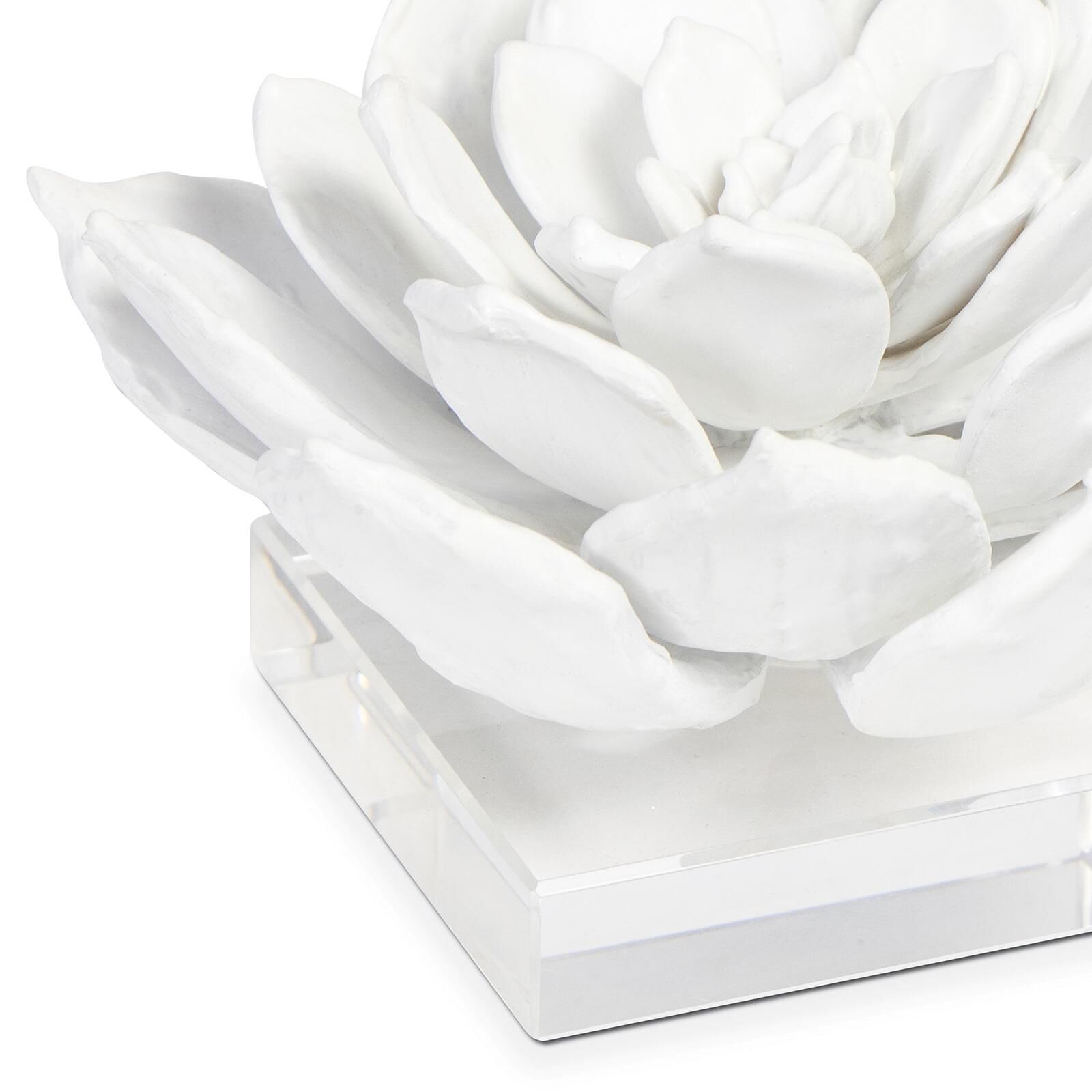 Shown in White finish and - None - shade