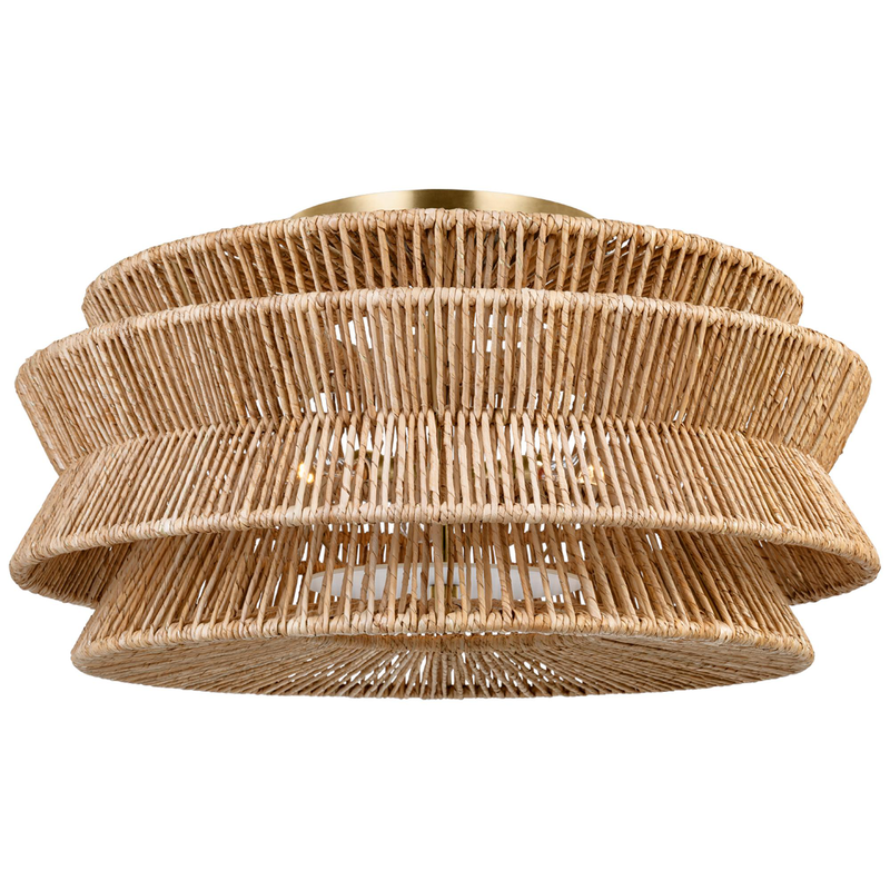 Chapman & Myers Antigua 30 Inch Semi Flush Mount by Visual Comfort Signature Collection