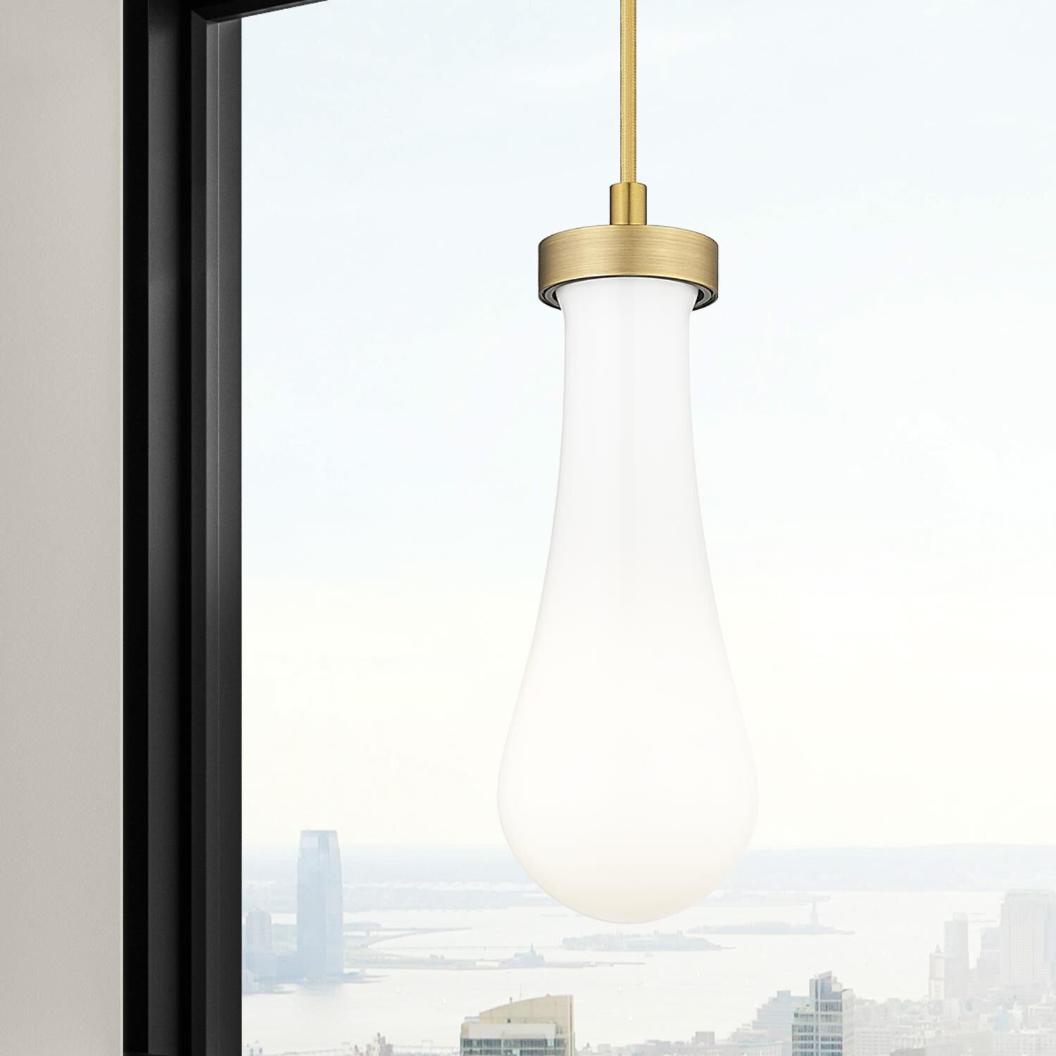 Shown in Brushed Brass finish