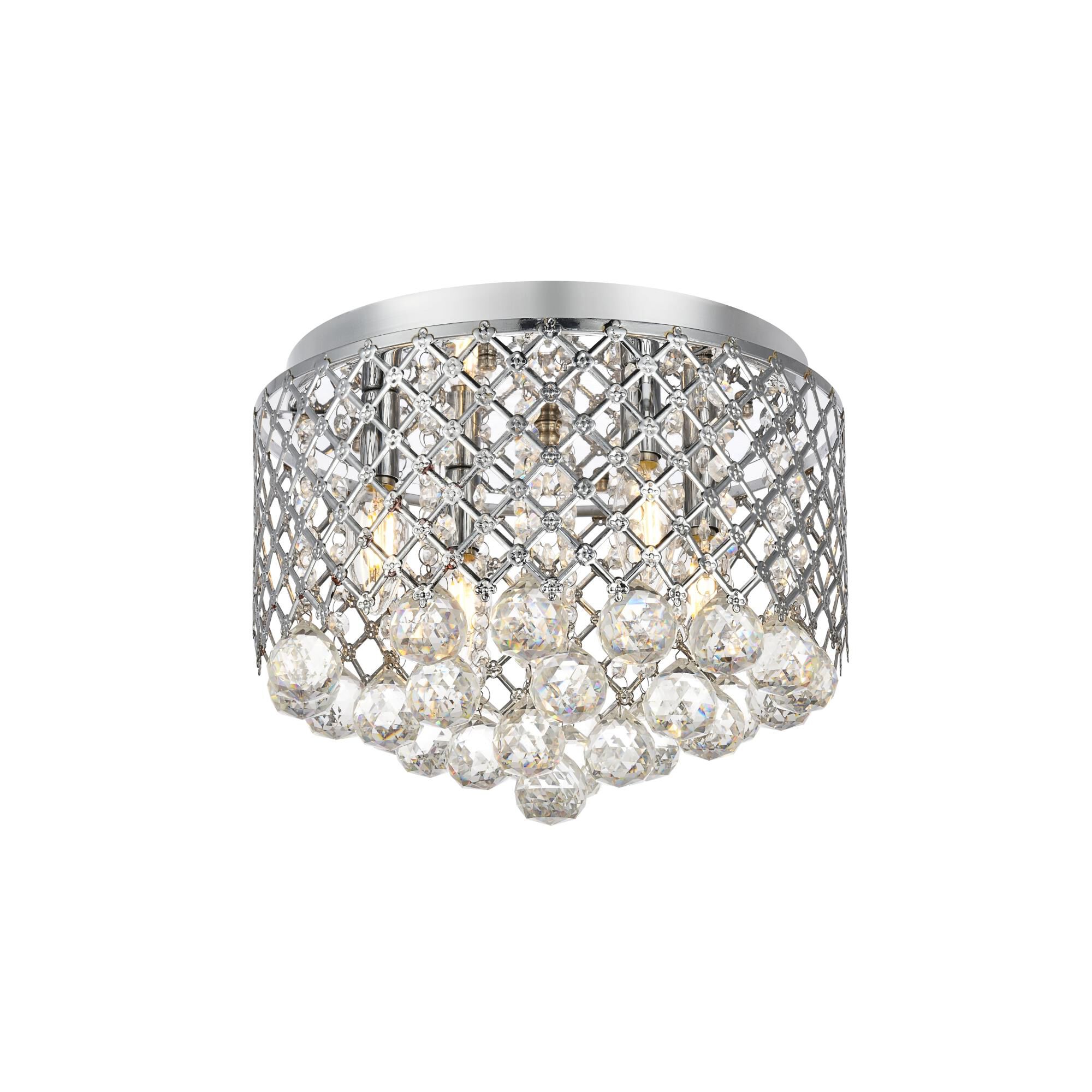 Shown in Chrome finish and Clear Royal Cut crystal