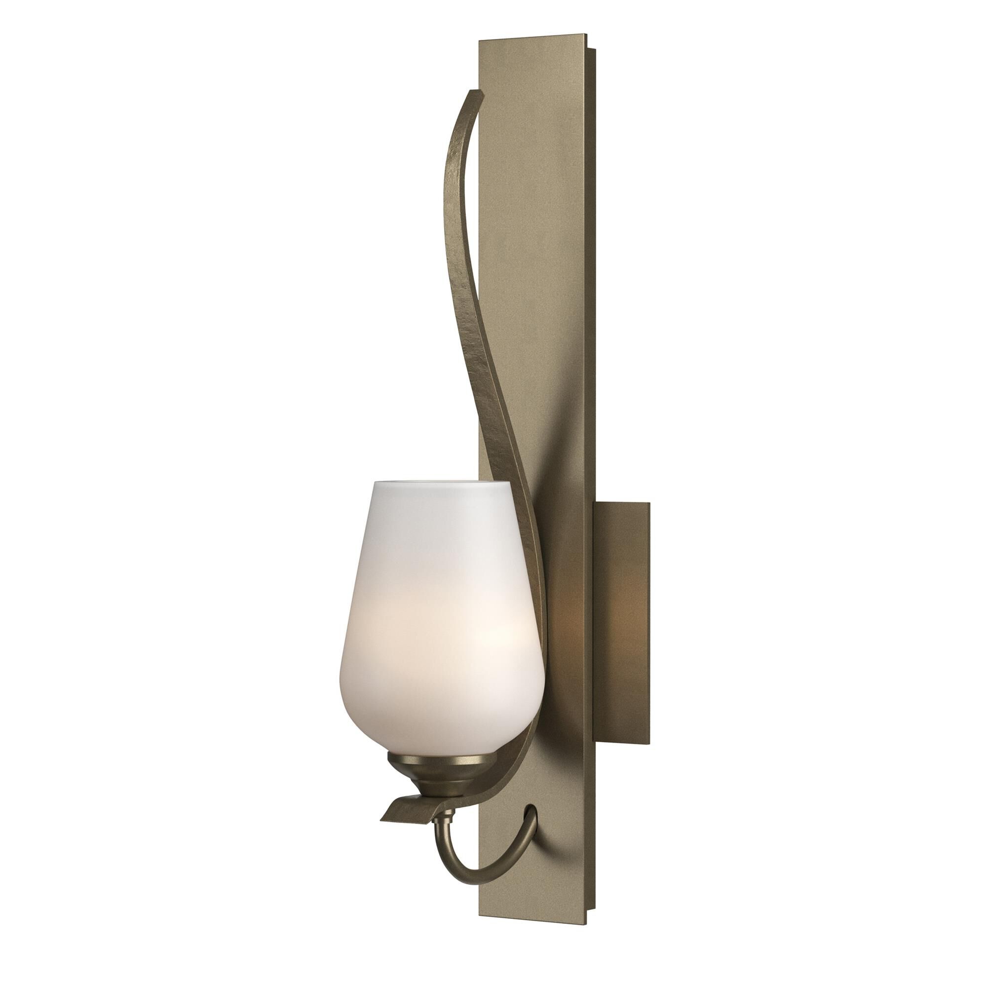 Shown in Soft Gold finish and Opal  glass