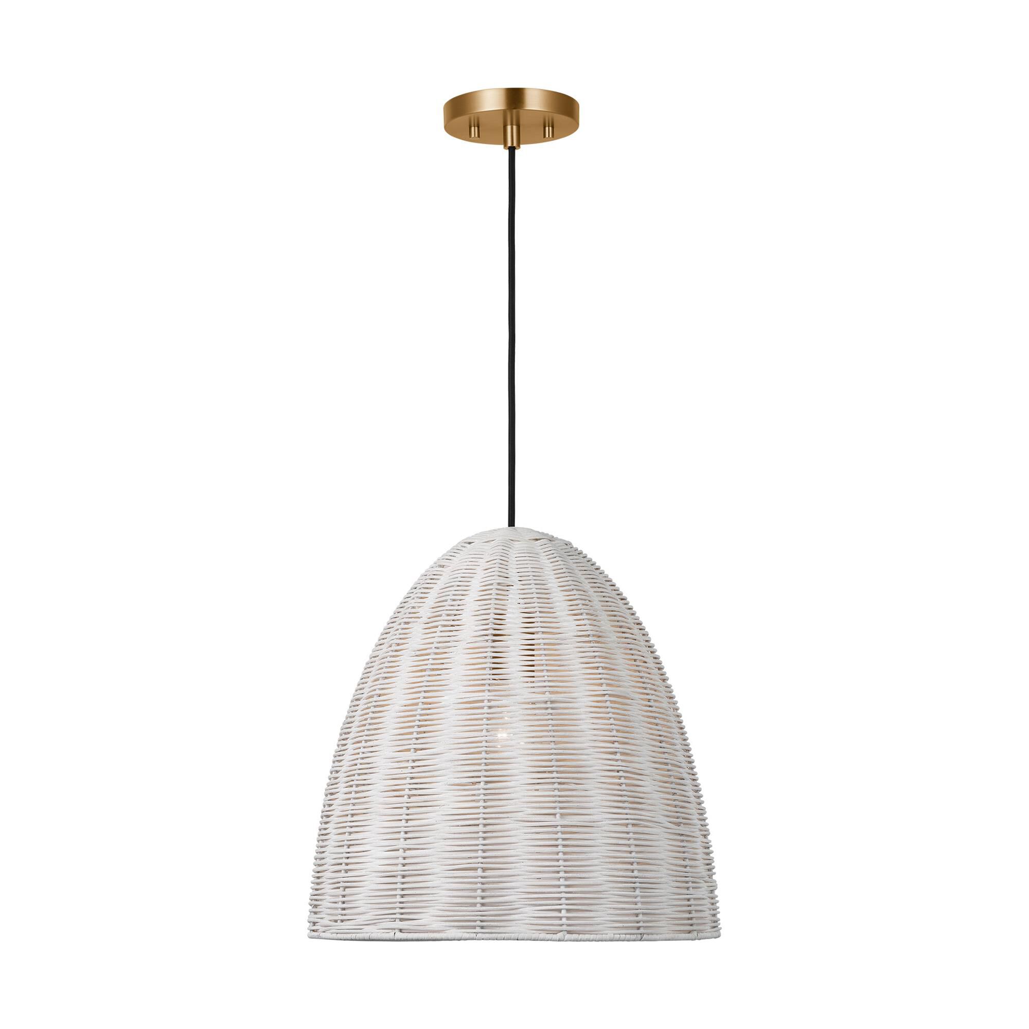 Shown in Chalk Wicker finish and Chalk Wicker shade