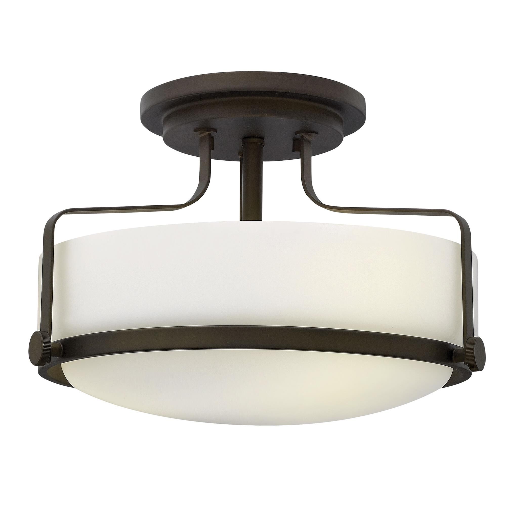 Harper 14 Inch 3 Light Semi Flush Mount,