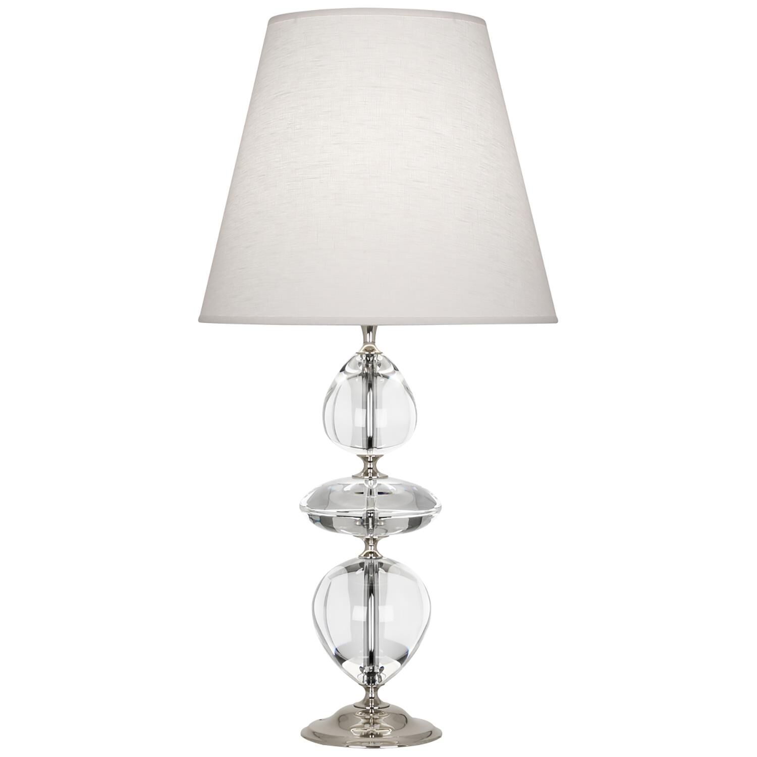 Shown in Clear Crystal W/ Polished Nickel Accents finish