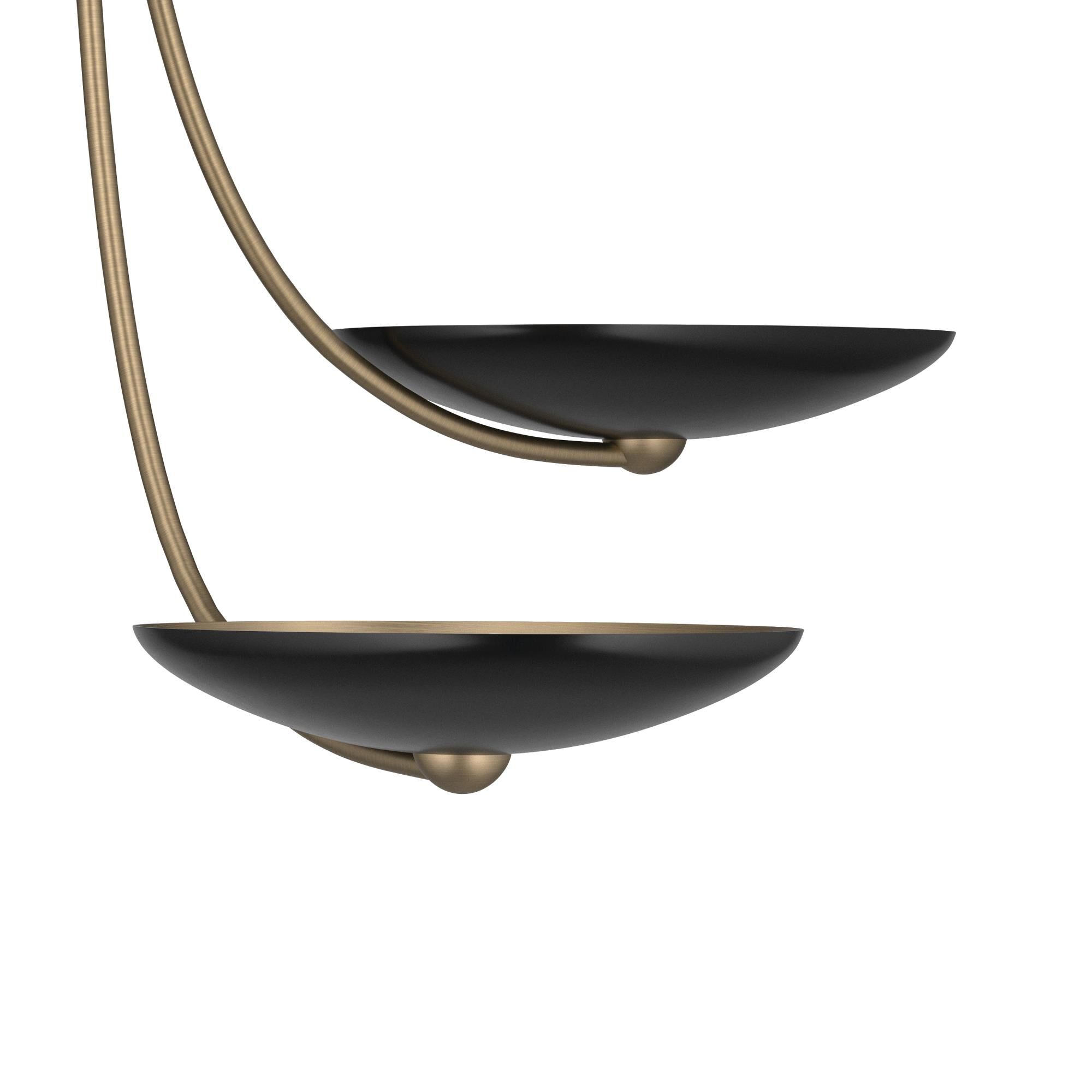 Shown in Champagne Bronze finish and Champagne Bronze and Black shade