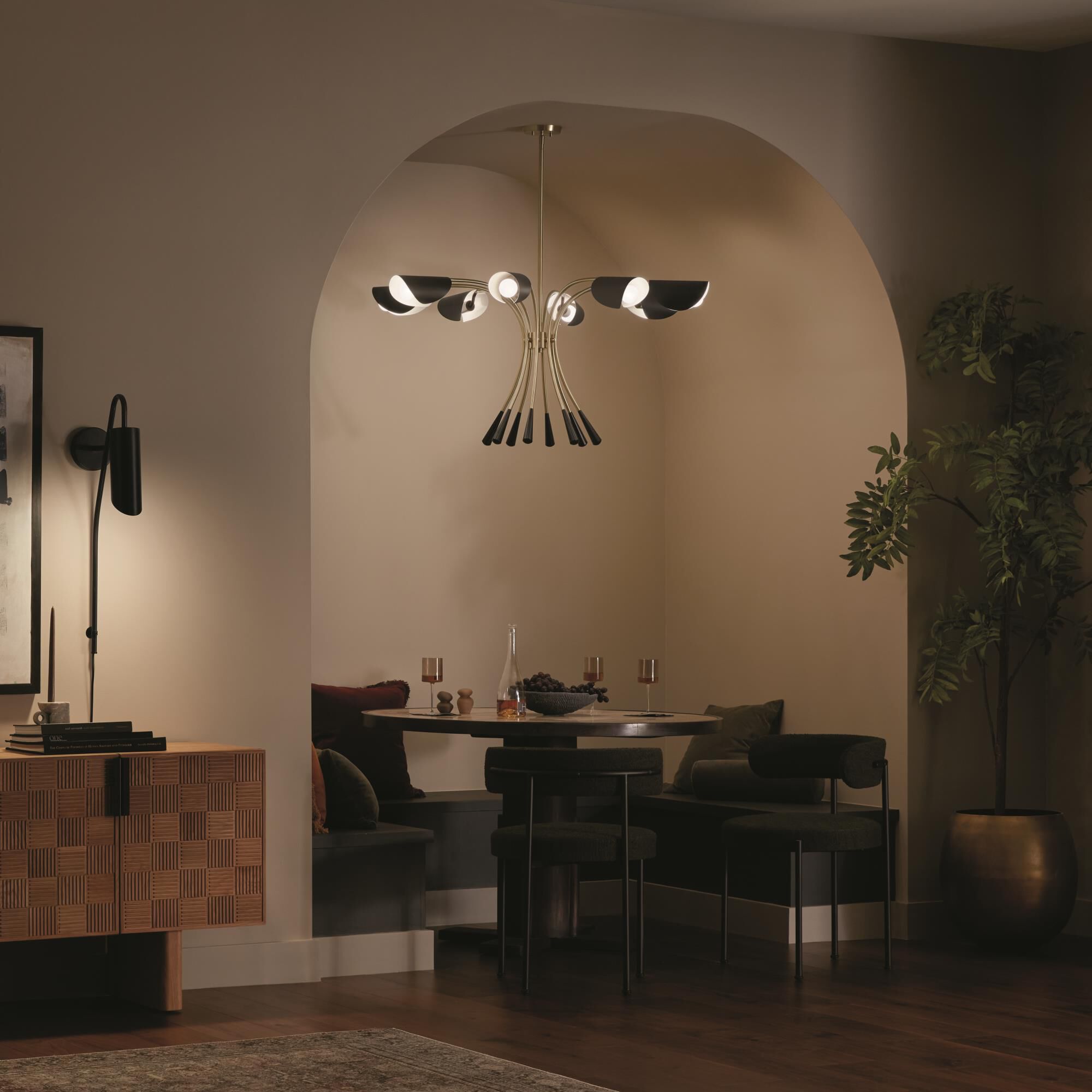 Arcus 45 Inch 8 Light Chandelier by Kichler Lighting