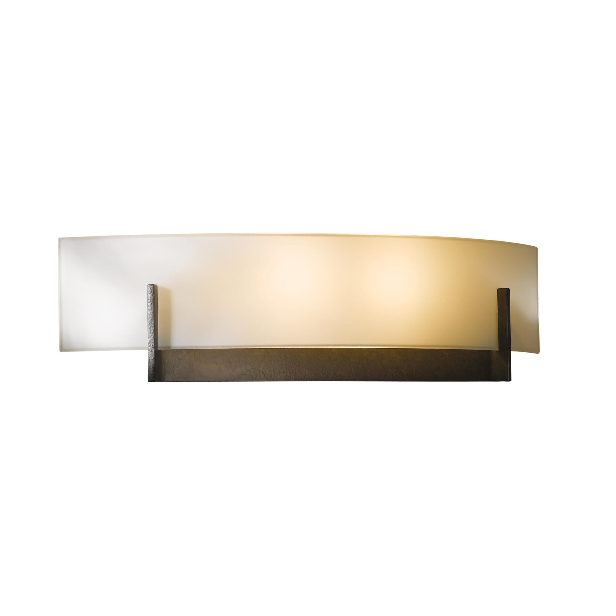 Shown in Dark Smoke finish and Opal  glass