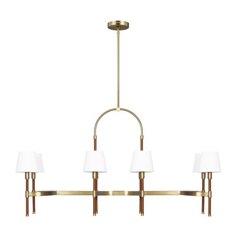 Lauren Ralph Lauren Katie 16 Inch 8 Light Linear Suspension Light by Visual Comfort Studio Collection