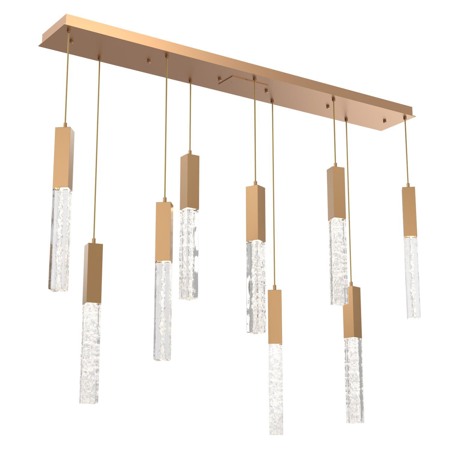 Shown in Novel Brass finish and Geo Inner And Clear Outer glass