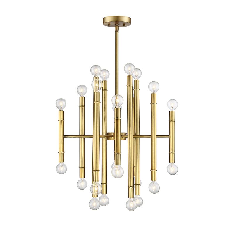 22 Inch 24 Light LED Mini Chandelier by Meridian Lighting