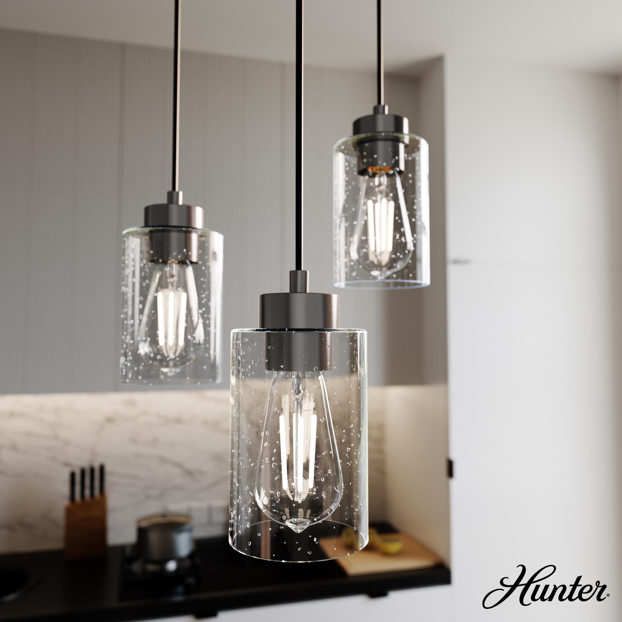 Hartland 26 Inch 3 Light Linear Suspension Light by Hunter Fan