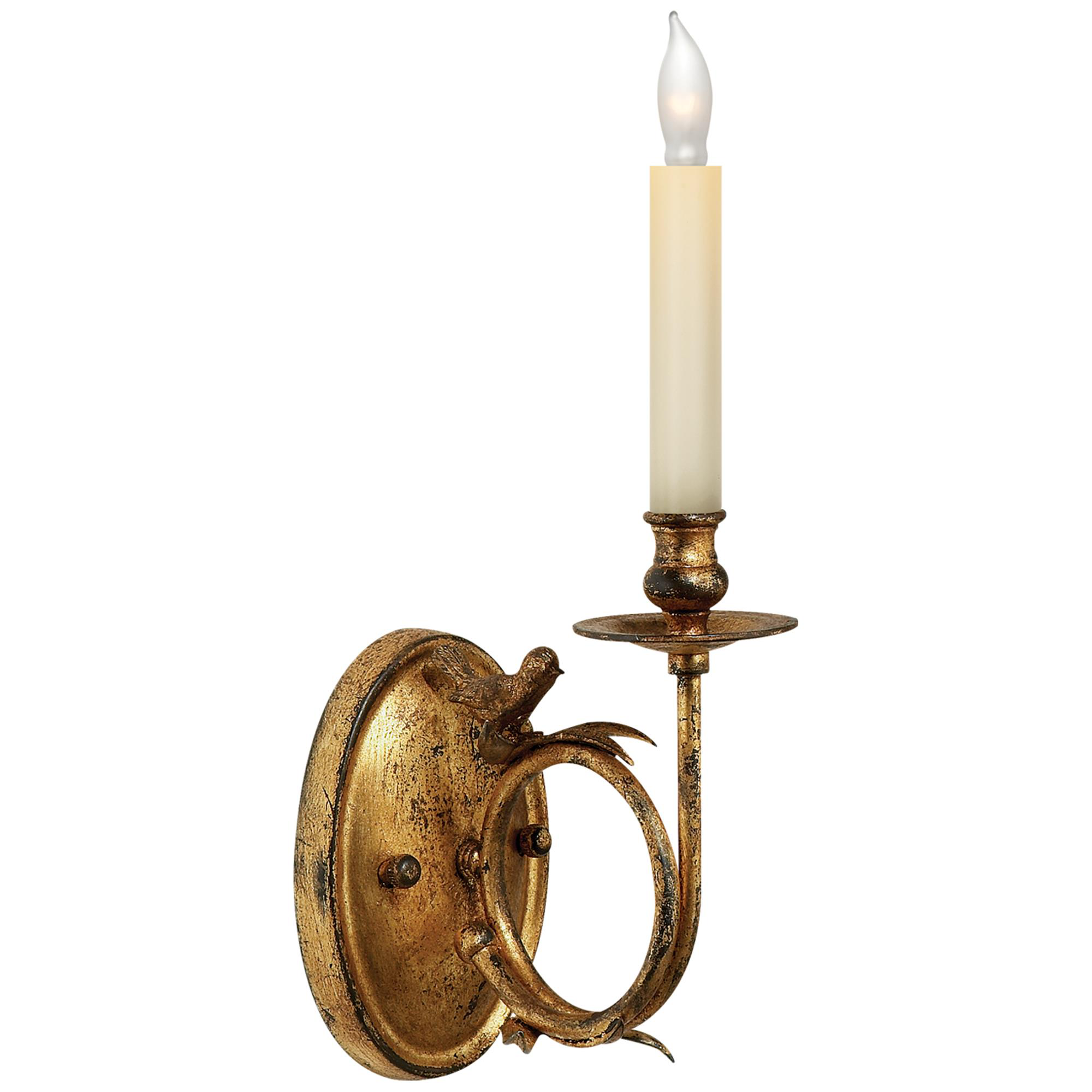 Shown in Gilded Iron finish and Chsb  Sold Separately shade