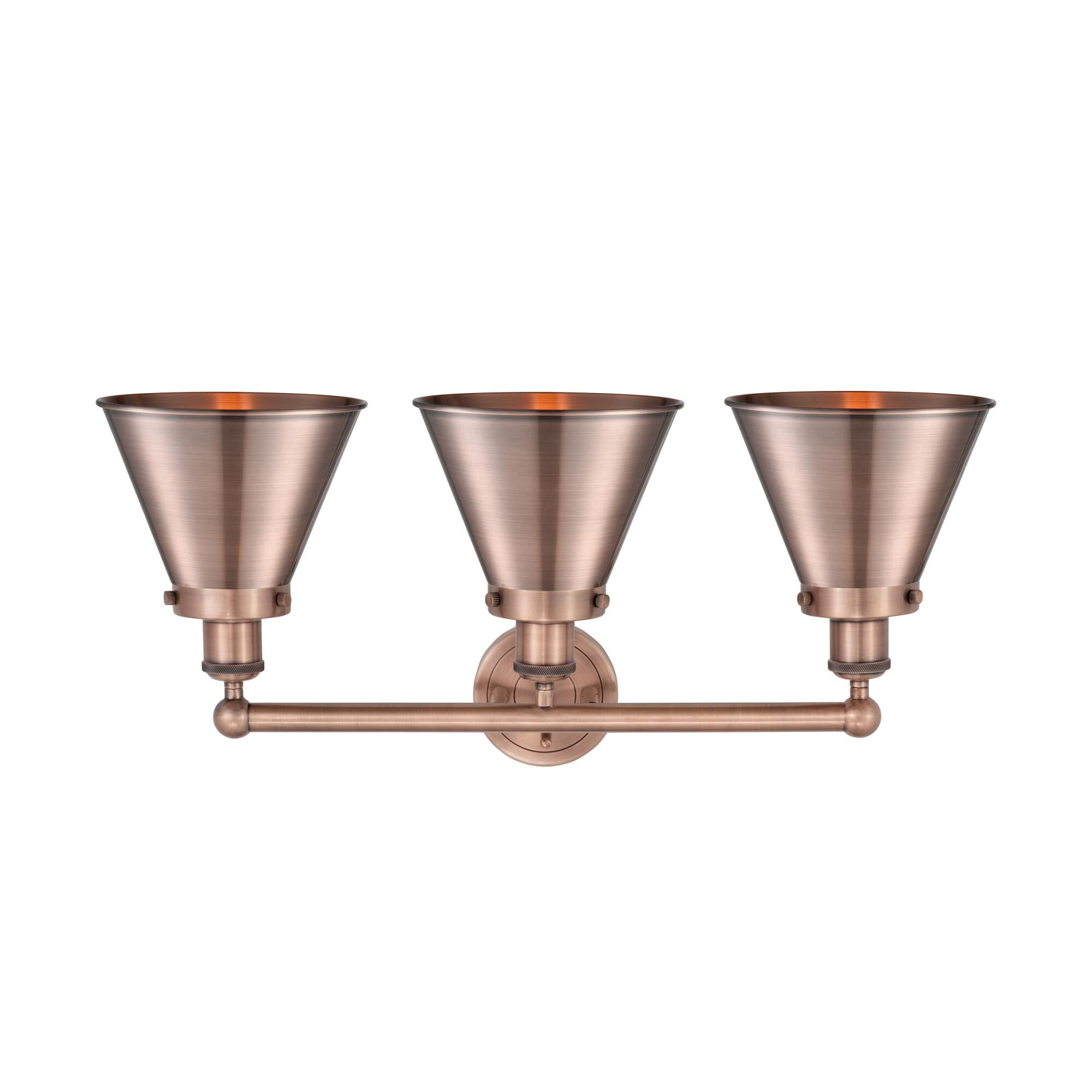 Shown in Antique Copper finish and Antique Copper shade