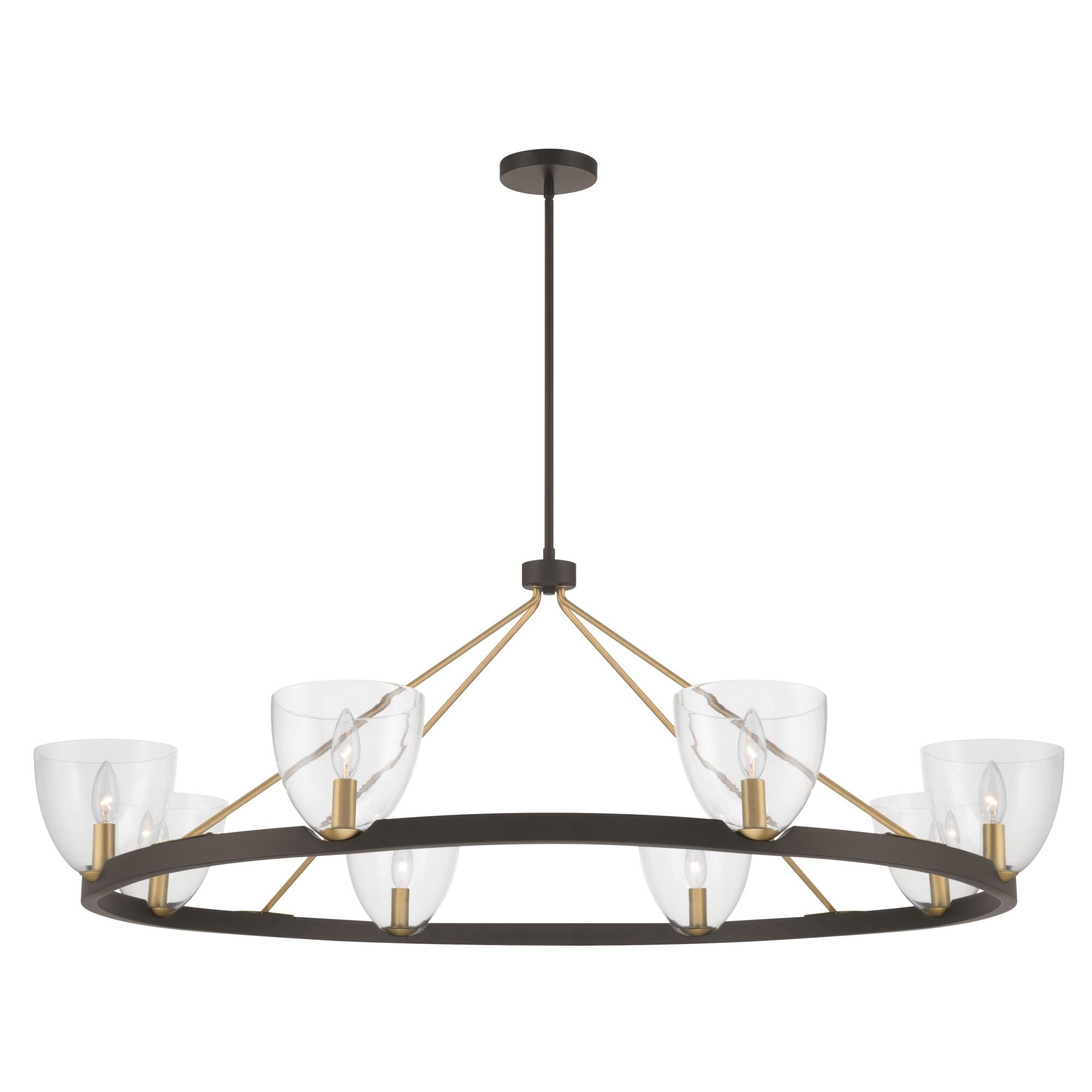 Shown in Dark Bronze finish and Clear glass