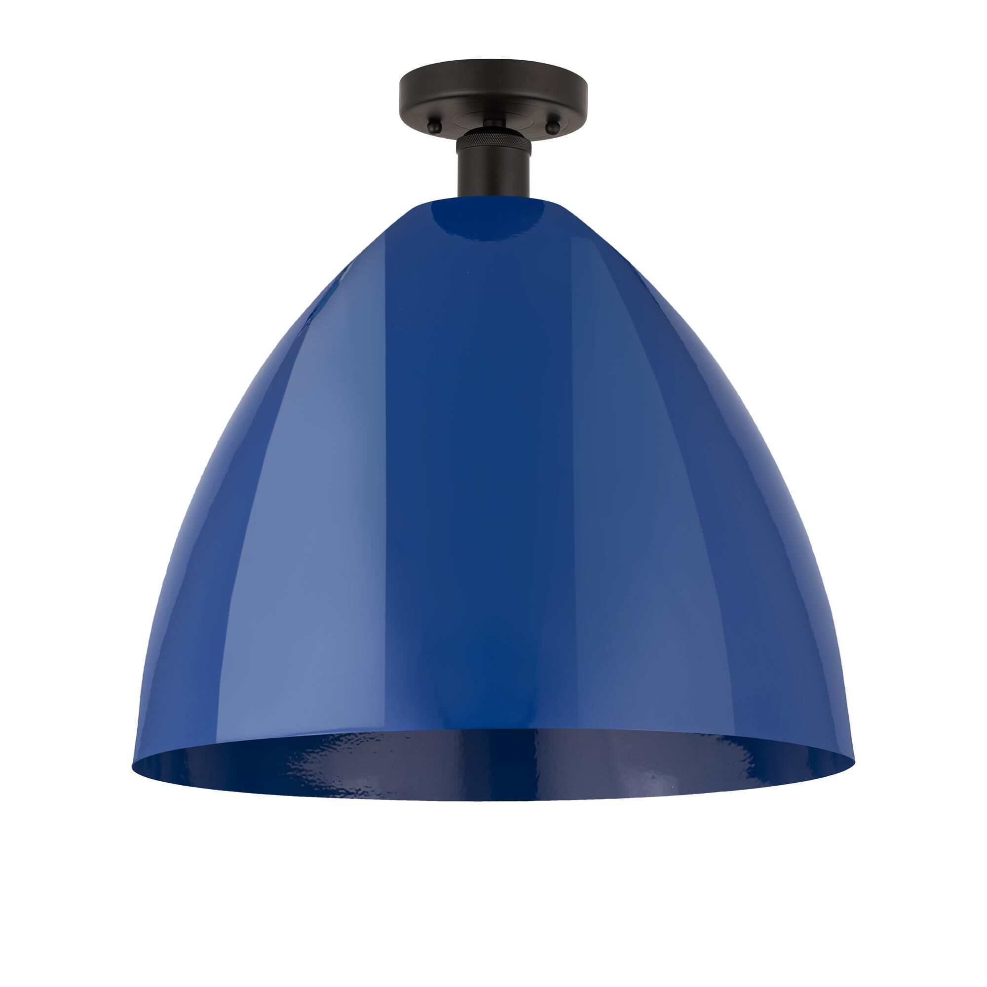 Shown in Oil Rubbed Bronze and Blue finish and Blue Metal shade